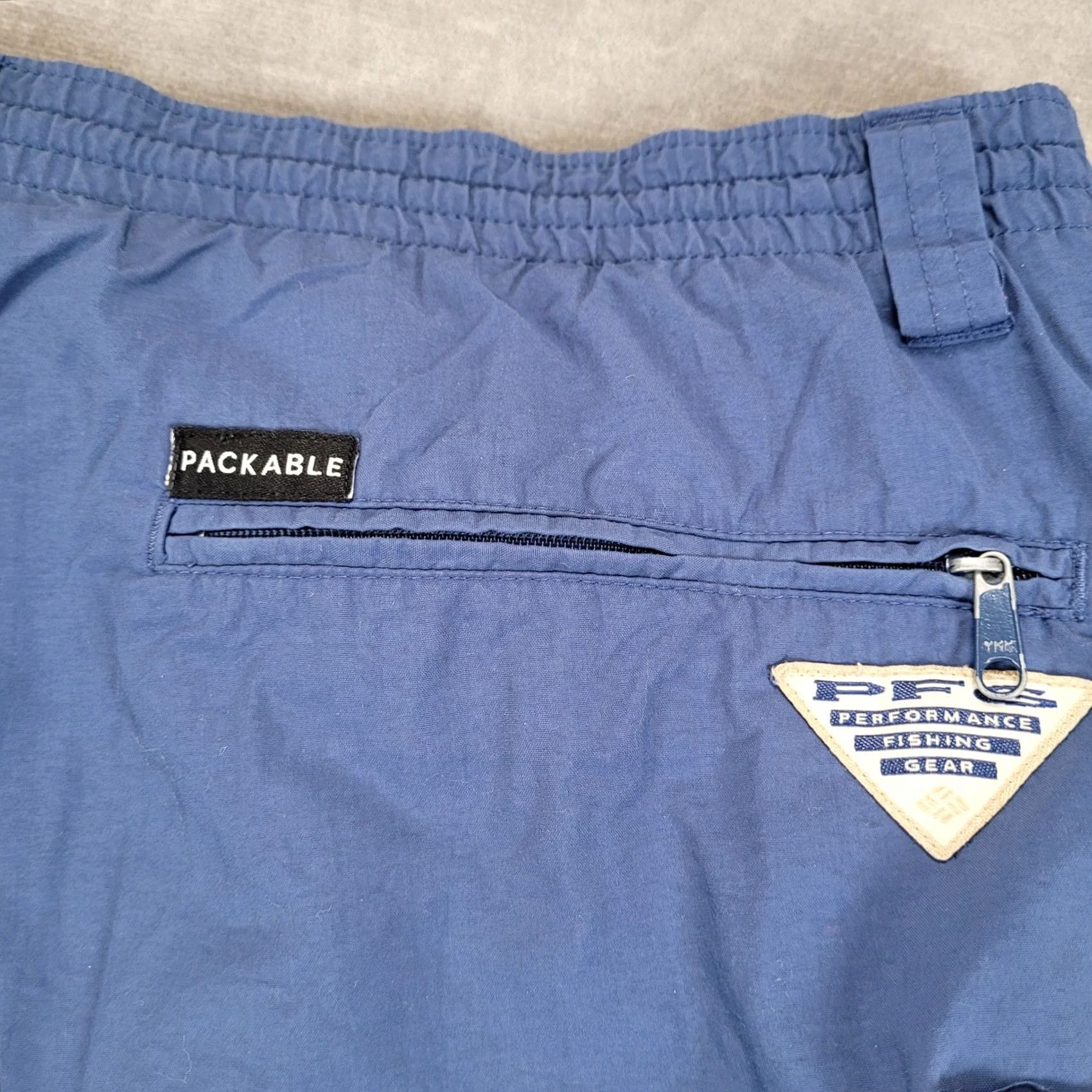 Vintage Columbia Mens M Blue Fishing Packable Shorts Performance Gear Size US 31 - 6 Thumbnail