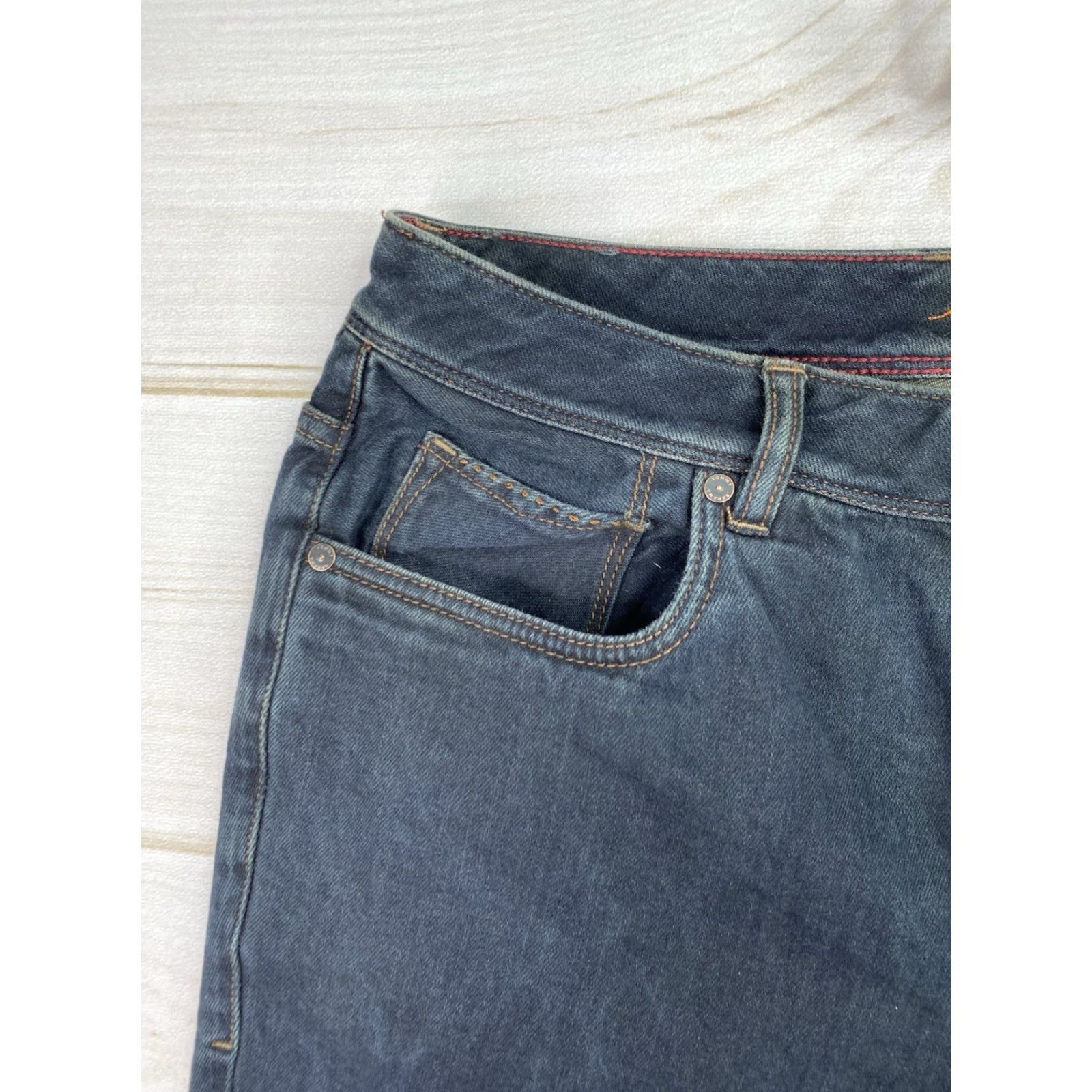 Tommy Bahama VINTAGE Tommy Bahama Jeans Mens 34/32 Dark Wash Antigua Cove Straight Denim Blue 5-Pocket Mens Size US 34 / EU 50 - 2 Thumbnail