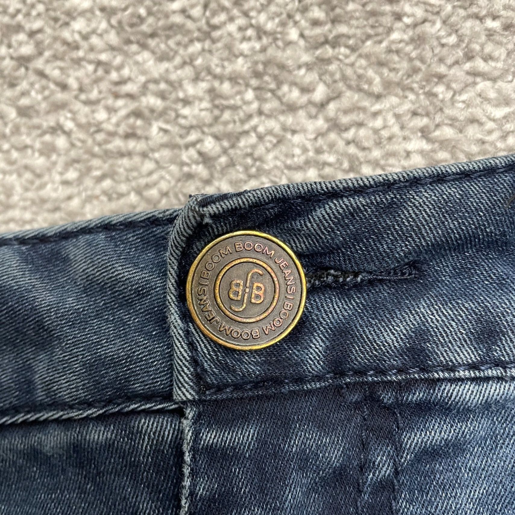 Vintage Boom Boom Jeans Jegging Blue Dark Wash High Rise 29x27 Juniors 9 City USA Classic 5-Pocket Womens Regular Cotton Blend Denim Stretch Shirt/Jeans Size 30" / US 8 / IT 44 - 3 Thumbnail