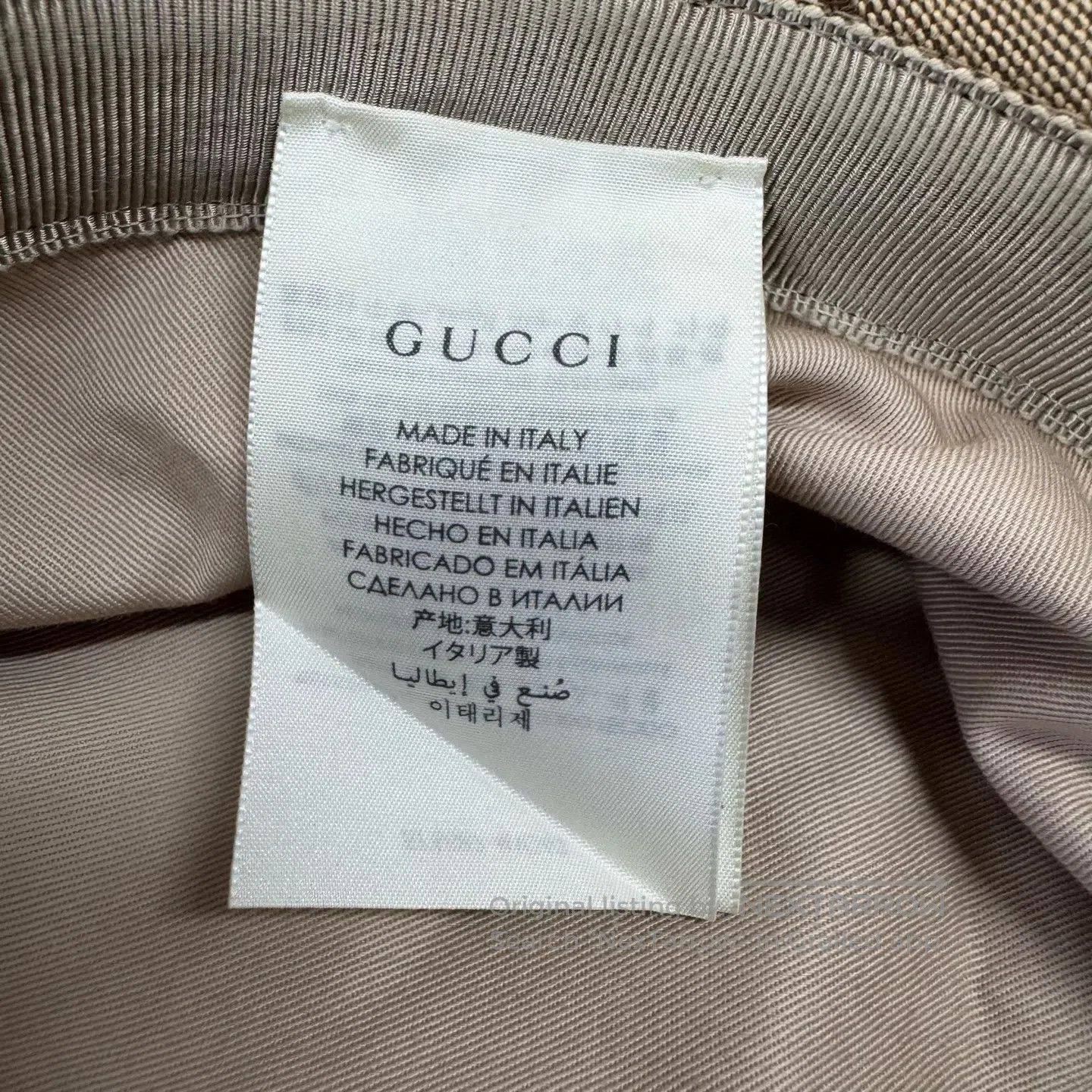 Gucci Guicci size L Double G Old Age Print; Fisherman's Hat| Size ONE SIZE - 6 Thumbnail