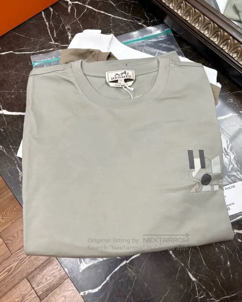 Hermes Hermes Gray short-sleeve T-shirt Size US S / EU 44-46 / 1 - 2 Thumbnail