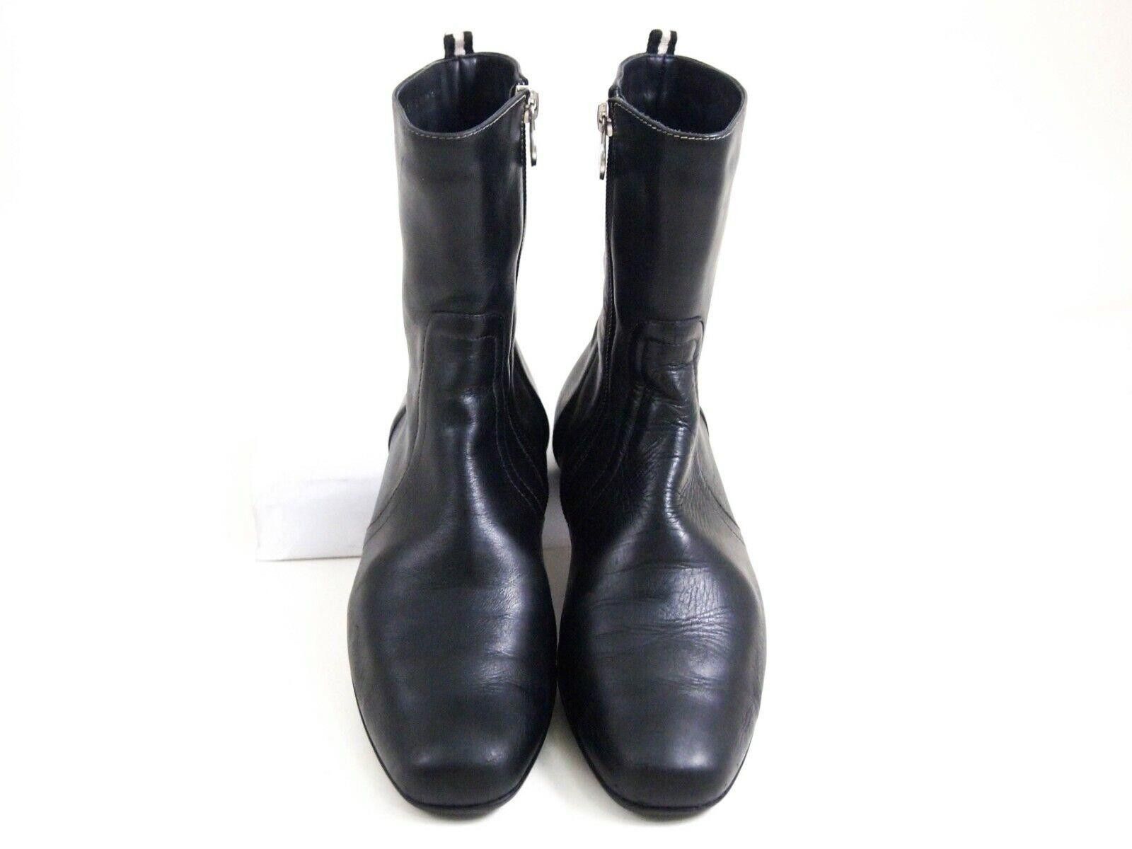 Bally Bally TYROL Ankle Boots Black Leather Womens US 4.5 EU 35 Size US 4.5 / IT 34.5 - 3 Thumbnail