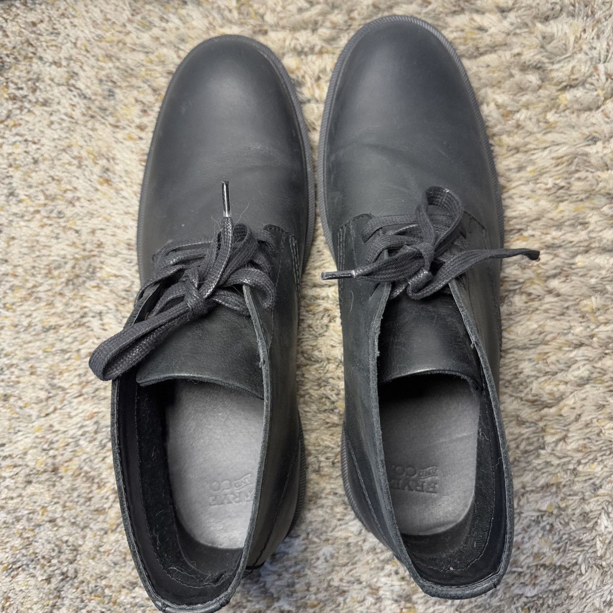 Frye FRYE Chukka Black Leather Lace Up Ankle Dress Boots - New Size US 13 / EU 46 - 4 Thumbnail