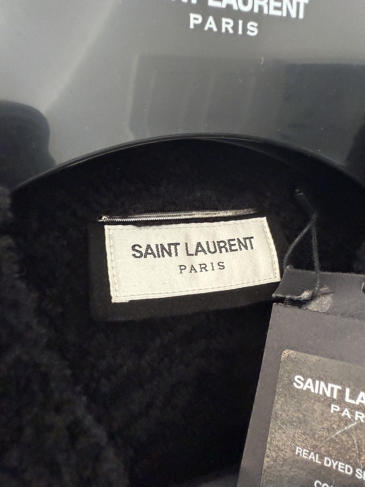 Saint Laurent Paris FW20 Saint Laurent Real Dye Sheep Fur Trucker Jacket Size US S / EU 44-46 / 1 - 10 Thumbnail