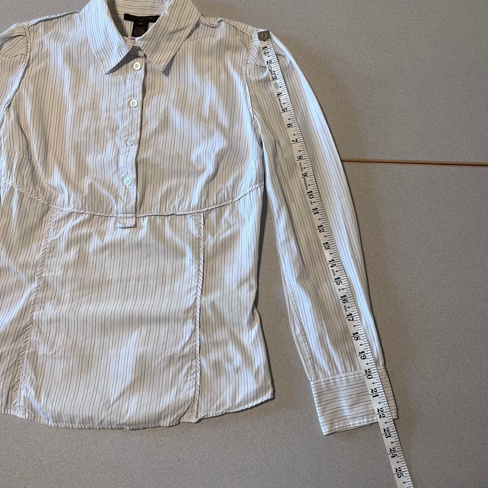 Louis Vuitton Louis Vuitton Women’s Striped Cotton Blouse – Size 6 Size XS / US 0-2 / IT 36-38 - 4 Thumbnail