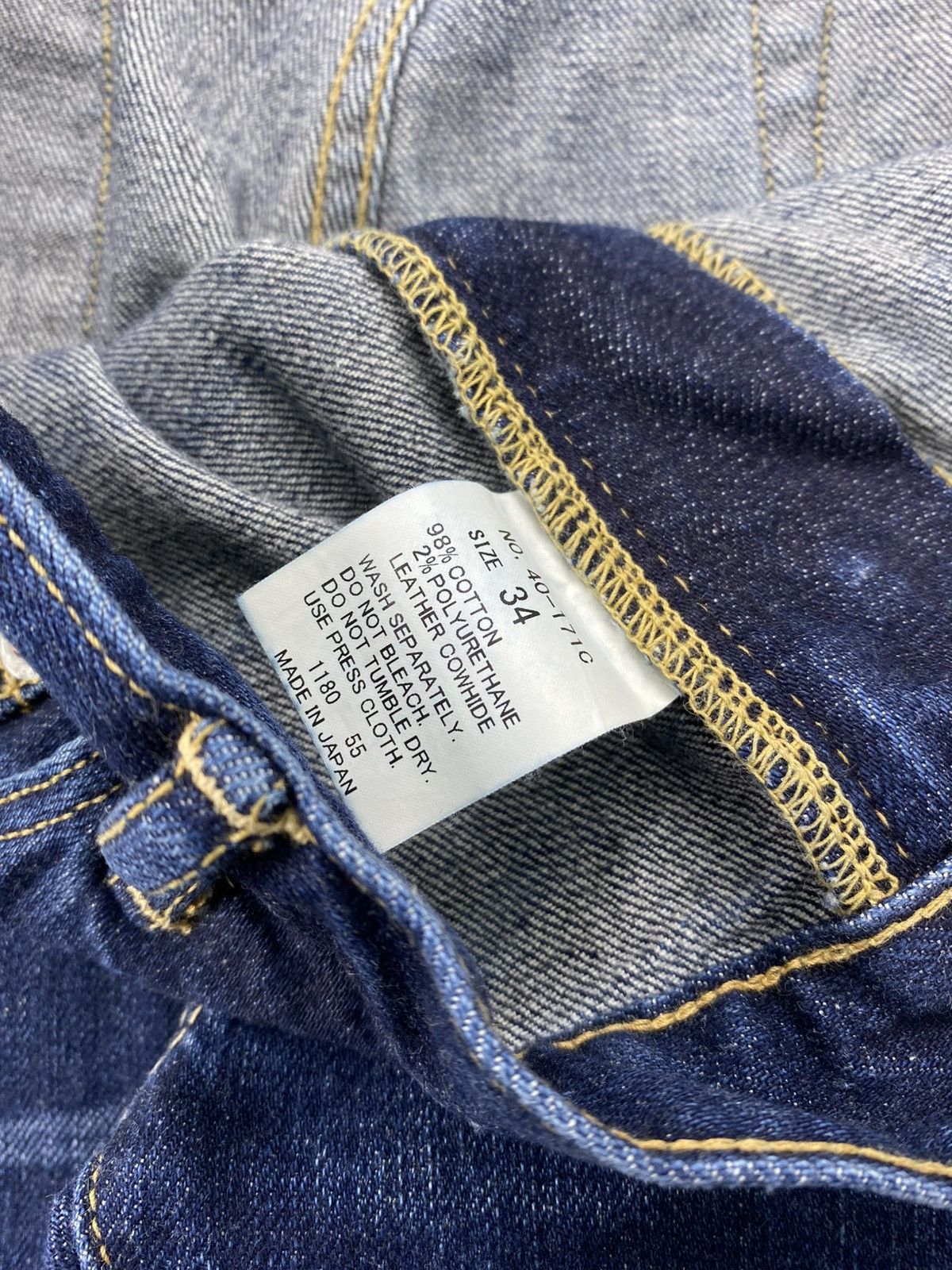 Spellbound Vintage Spellbound Japan Selvedge Denim Faded Straight Jeans Size US 34 / EU 50 - 11 Thumbnail