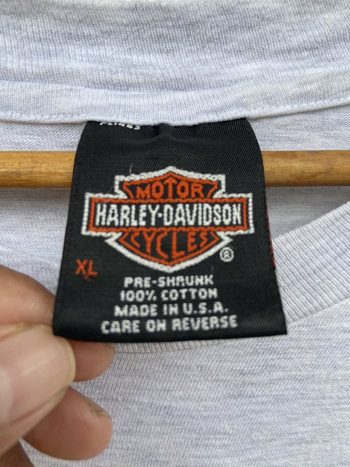 Harley Davidson 🔥 Vintage 90s Vintage Harley Davidson t shirt Longhorn Size US L / EU 52-54 / 3 - 7 Thumbnail
