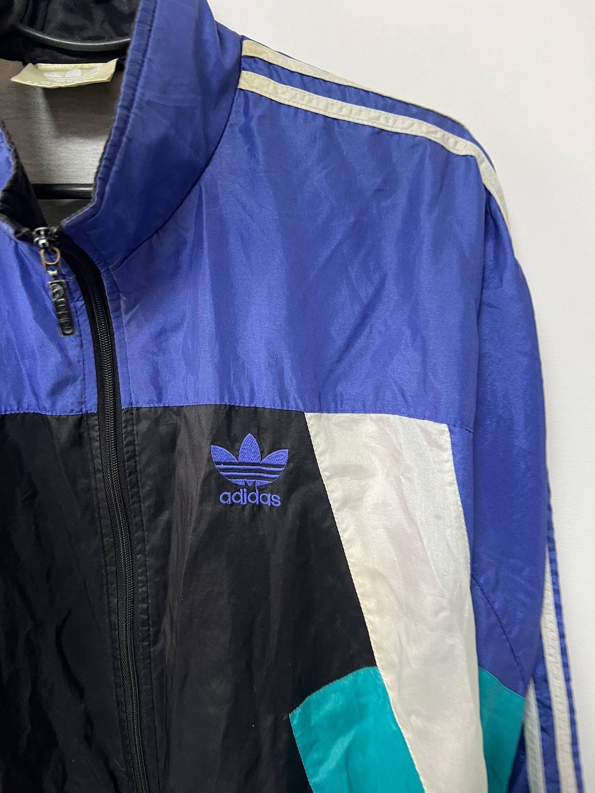 Adidas Vintage 80s Adidas Template Football Jacket Track Top M Size US M / EU 48-50 / 2 - 8 Thumbnail