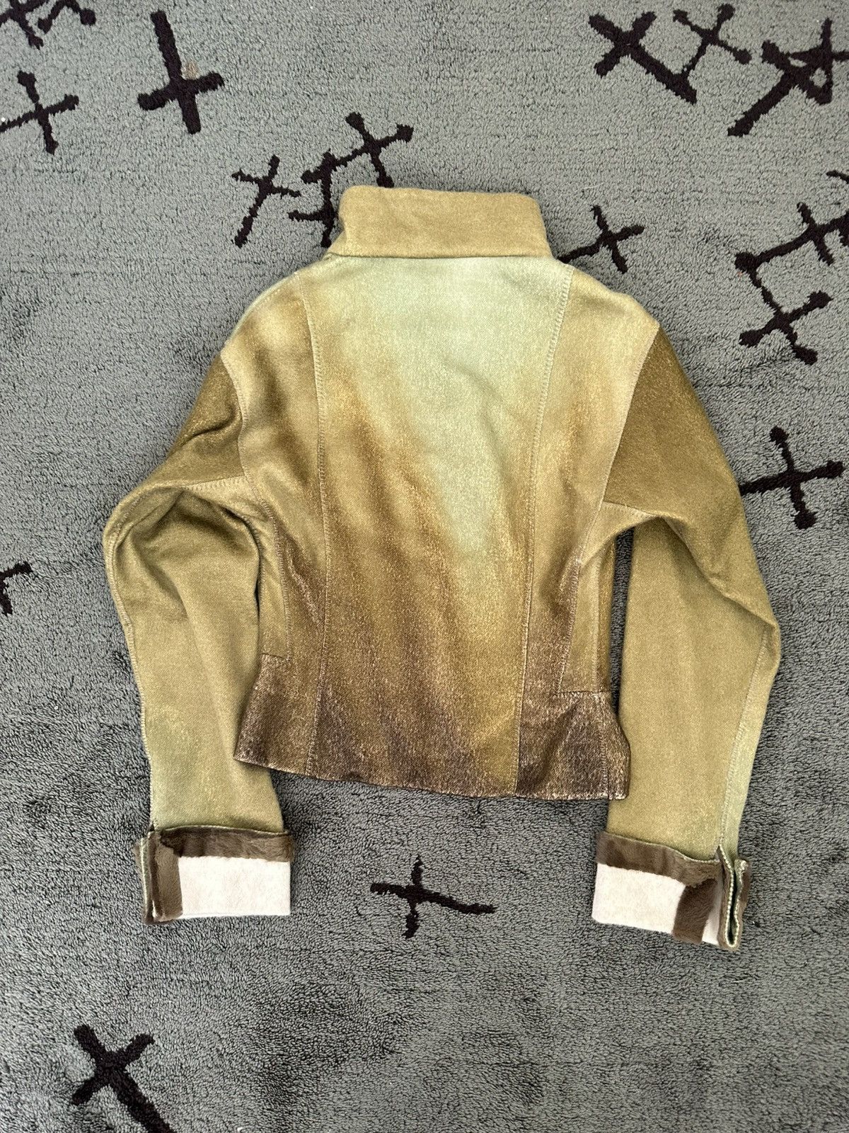 Fendi Archive Fendi Fall 1998 Cashmere Fur Bomber Jacket Lagerfeld Size XS / US 0-2 / IT 36-38 - 2 Thumbnail
