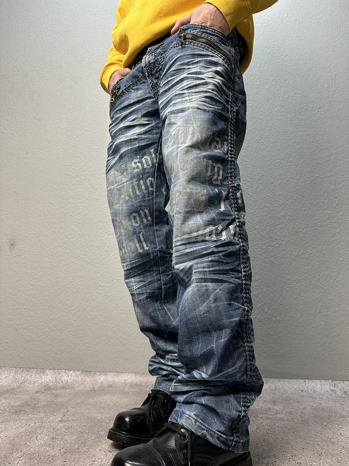 Vintage Y2K Junya Watanabe Style Archive Jeans Distressed