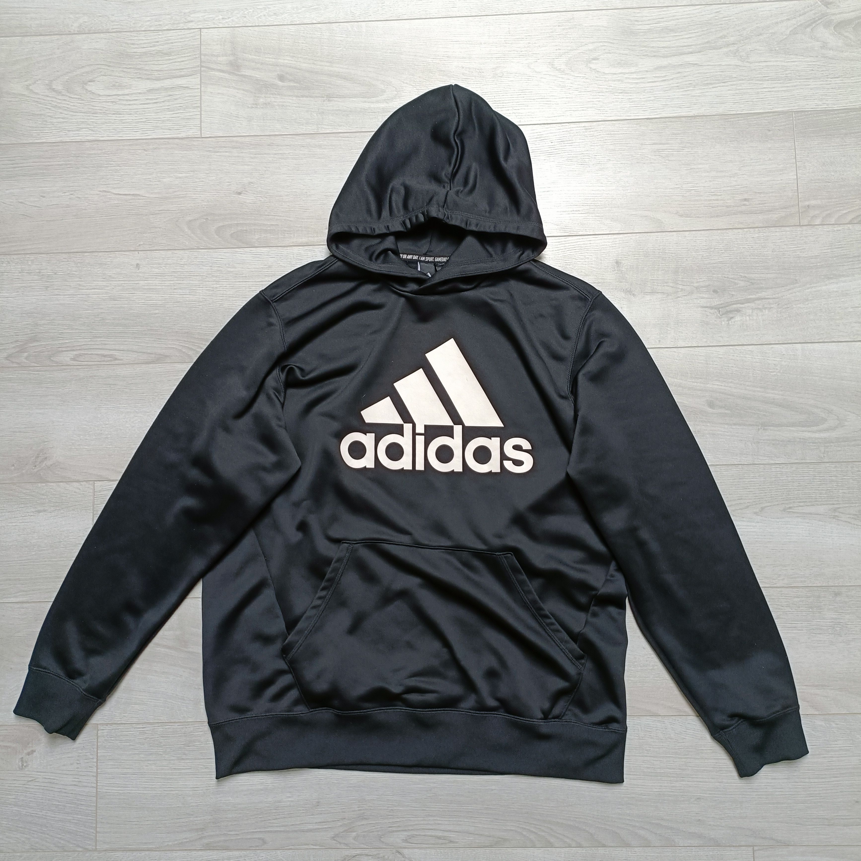 Adidas Men's Black Hoodie Firebird ! Size US L / EU 52-54 / 3 - 1 Thumbnail