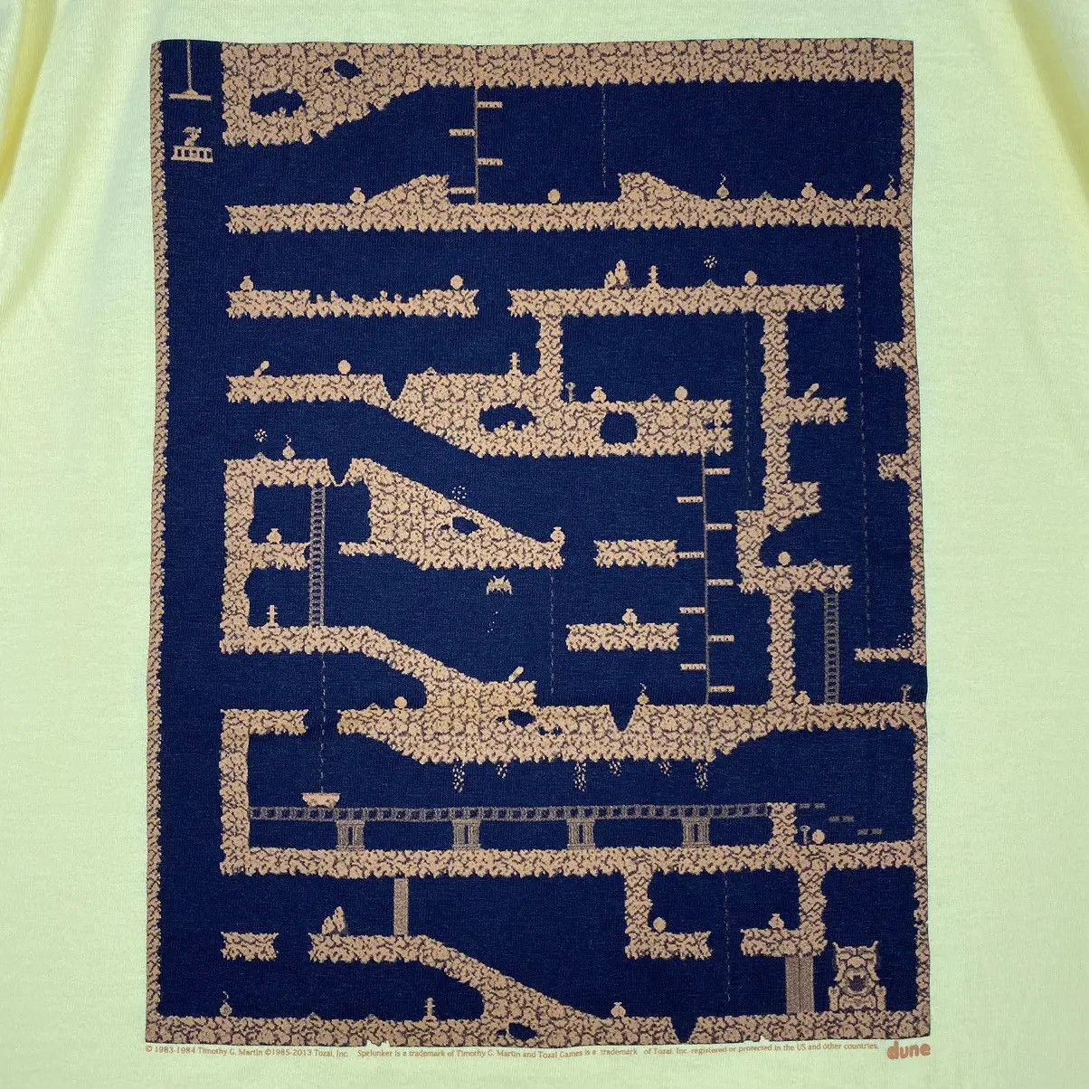 Nintendo Vintage SPELUNKER Nintendo Video Game Promo Tee Size US M / EU 48-50 / 2 - 7 Thumbnail