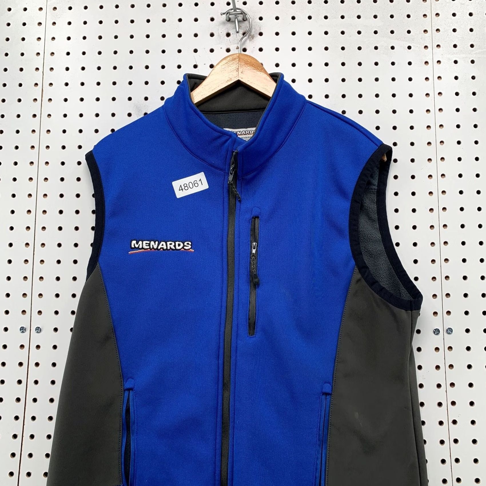 Vintage Menards Work Vest Jacket Mens M Blue Sleeveless Uniform Vest Size US M / EU 48-50 / 2 - 4 Thumbnail
