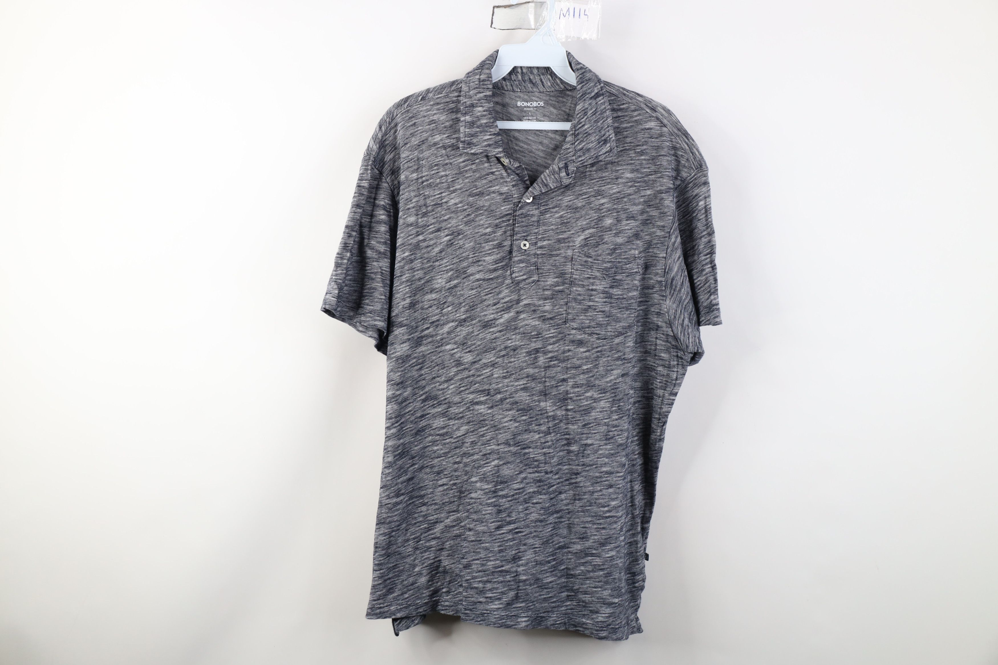 Bonobos Bonobos Fit Blank Jersey Knit Collared Golf Polo Shirt Blue Size US L / EU 52-54 / 3 - 1 Thumbnail