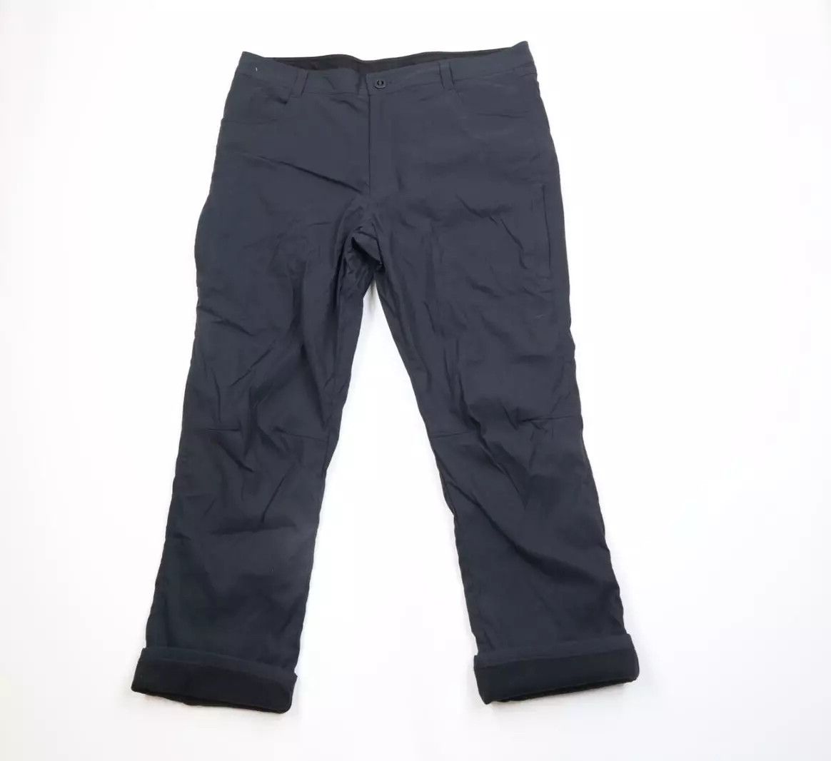 Orvis × Vintage Orvis Outdoor Hiking Tech Fleece Lined Pants Black Polyester Size US 40 / EU 56 - 1 Thumbnail