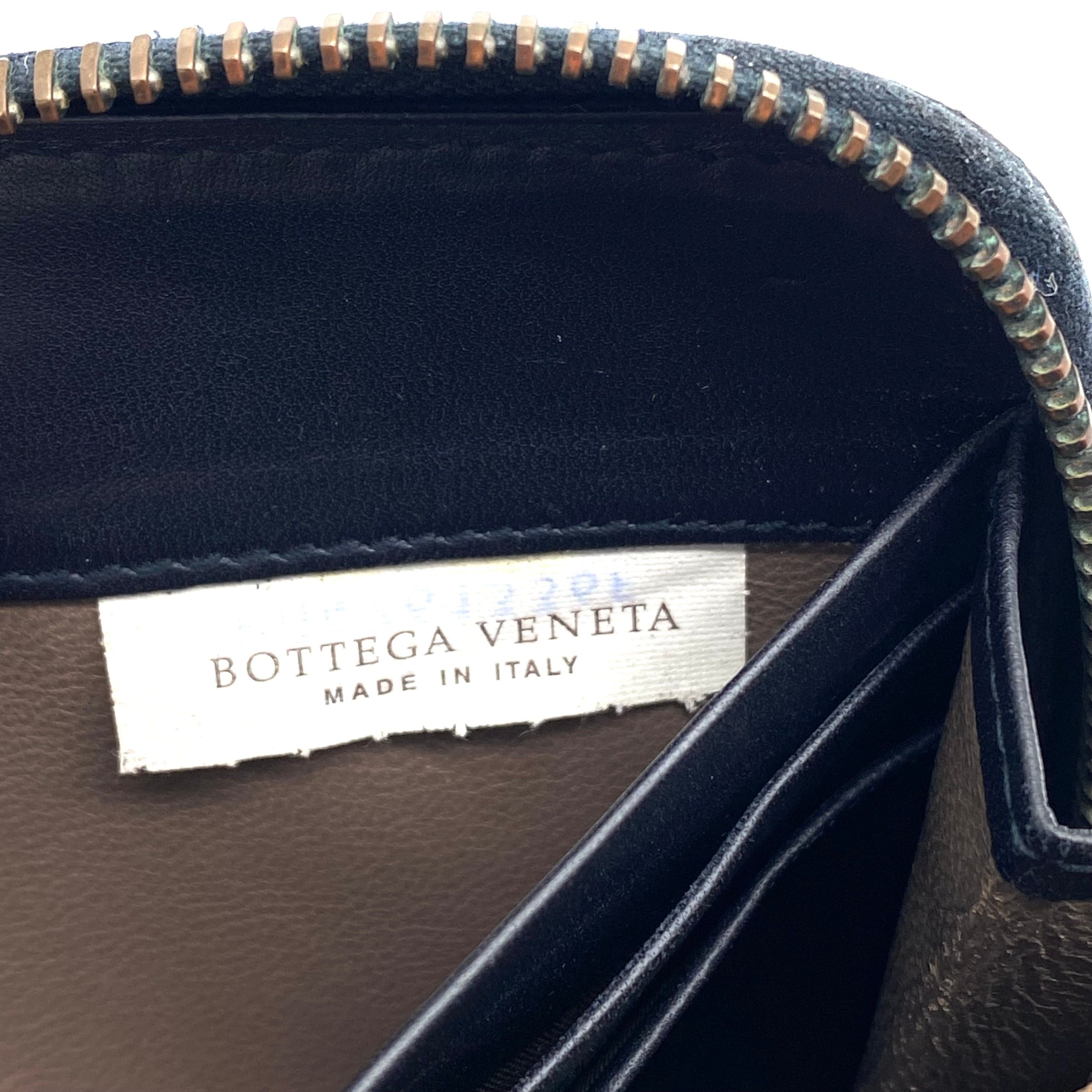 Bottega Veneta BOTTEGA VENETA Round Zip Long Wallet Intrecciato Black Size ONE SIZE - 8 Thumbnail