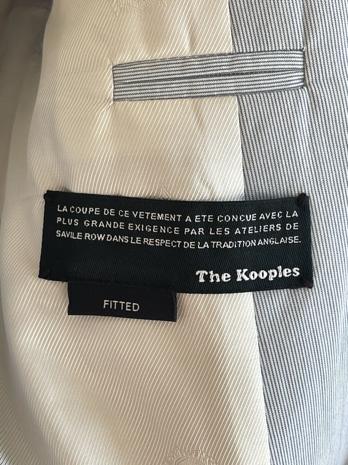 The Kooples The Kooples Cotton Striped Fitted Summer Blazer Jacket 46 IT Size 36R - 9 Thumbnail