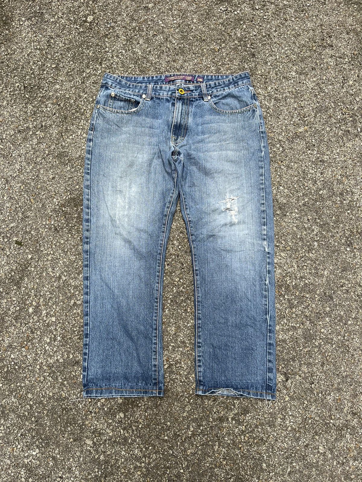 Christian Audigier Ed Hardy Jeans by Christian Audigier Pants Baggy Loose Fit Size US 36 / EU 52 - 2 Thumbnail