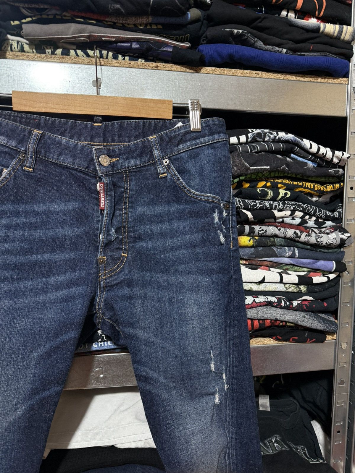 Dsquared2 Rare Luxury Dsquared2 Distressed Thrashed Jeans Y2K Hype 46 Size US 30 / EU 46 - 4 Thumbnail