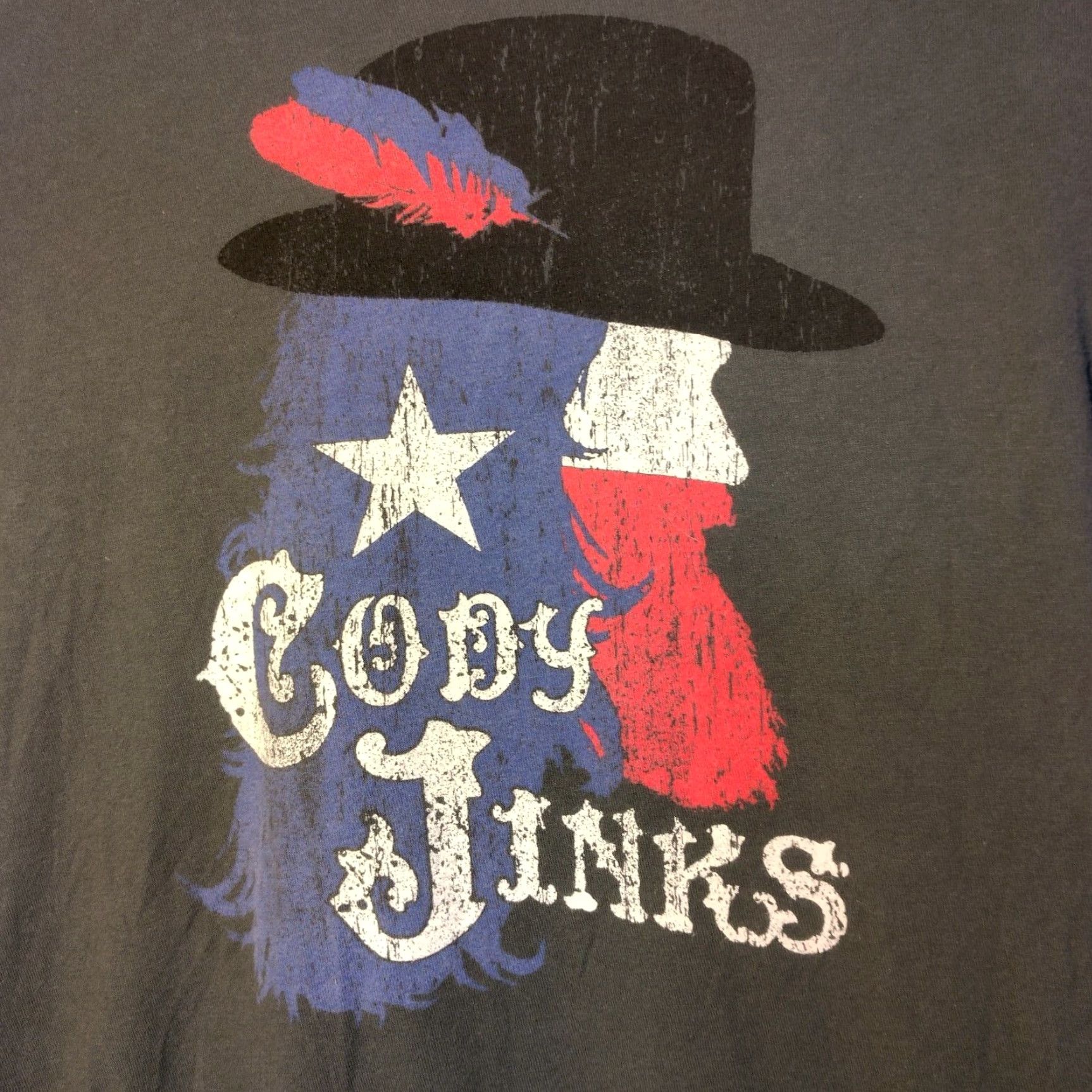 Tultex Cody Jinks T Shirt Unisex Small Gray Graphic Profile Country Music Singer Shirt Men’s S Interactive Crew Neck Short Sleeve Cotton Tultex Size US S / EU 44-46 / 1 - 2 Thumbnail