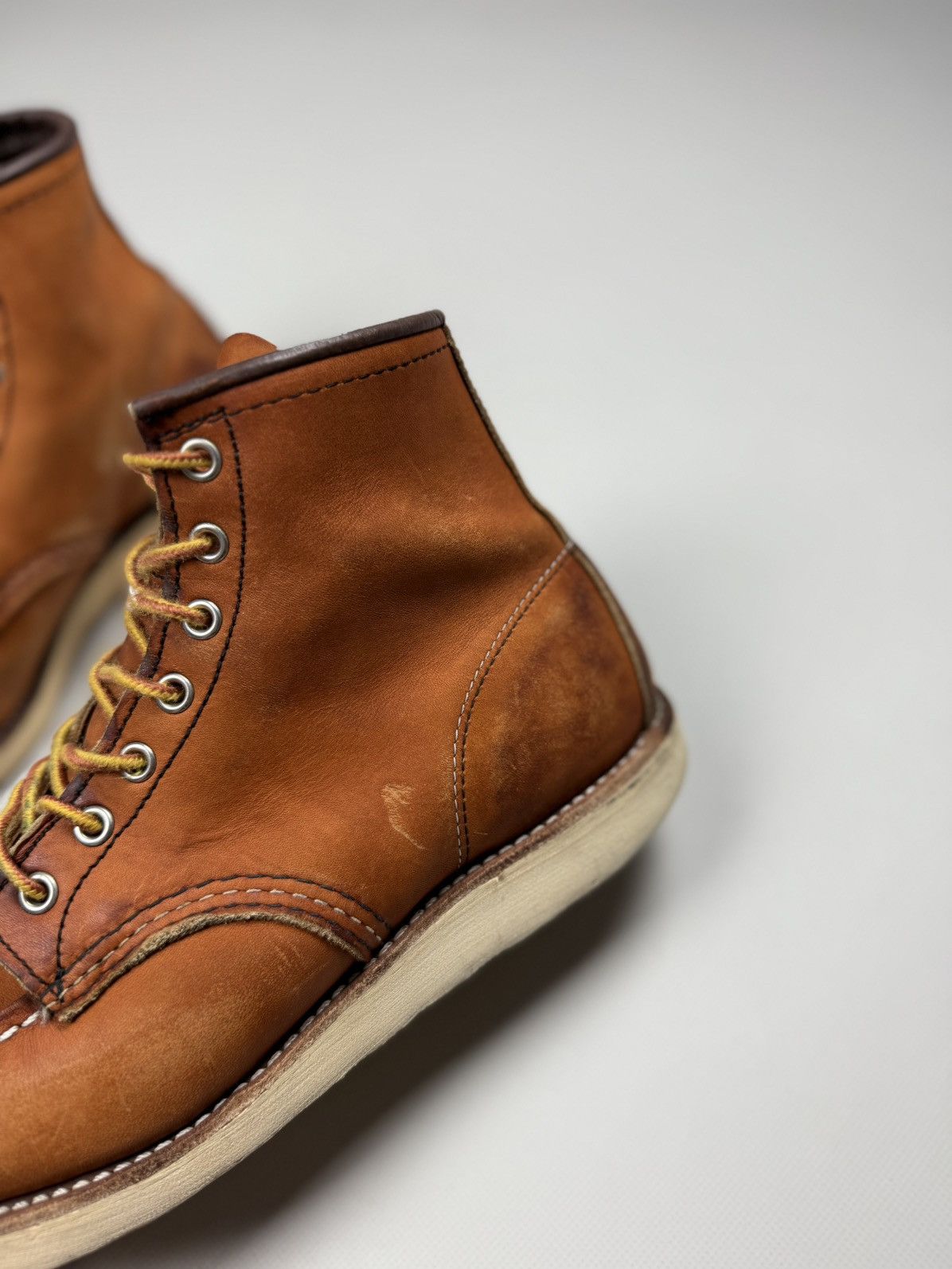 Red Wing Red Wing Shoes Vintage Leather Moc Toe Boots Size US 8.5 Size US 8.5 / EU 41-42 - 17 Thumbnail
