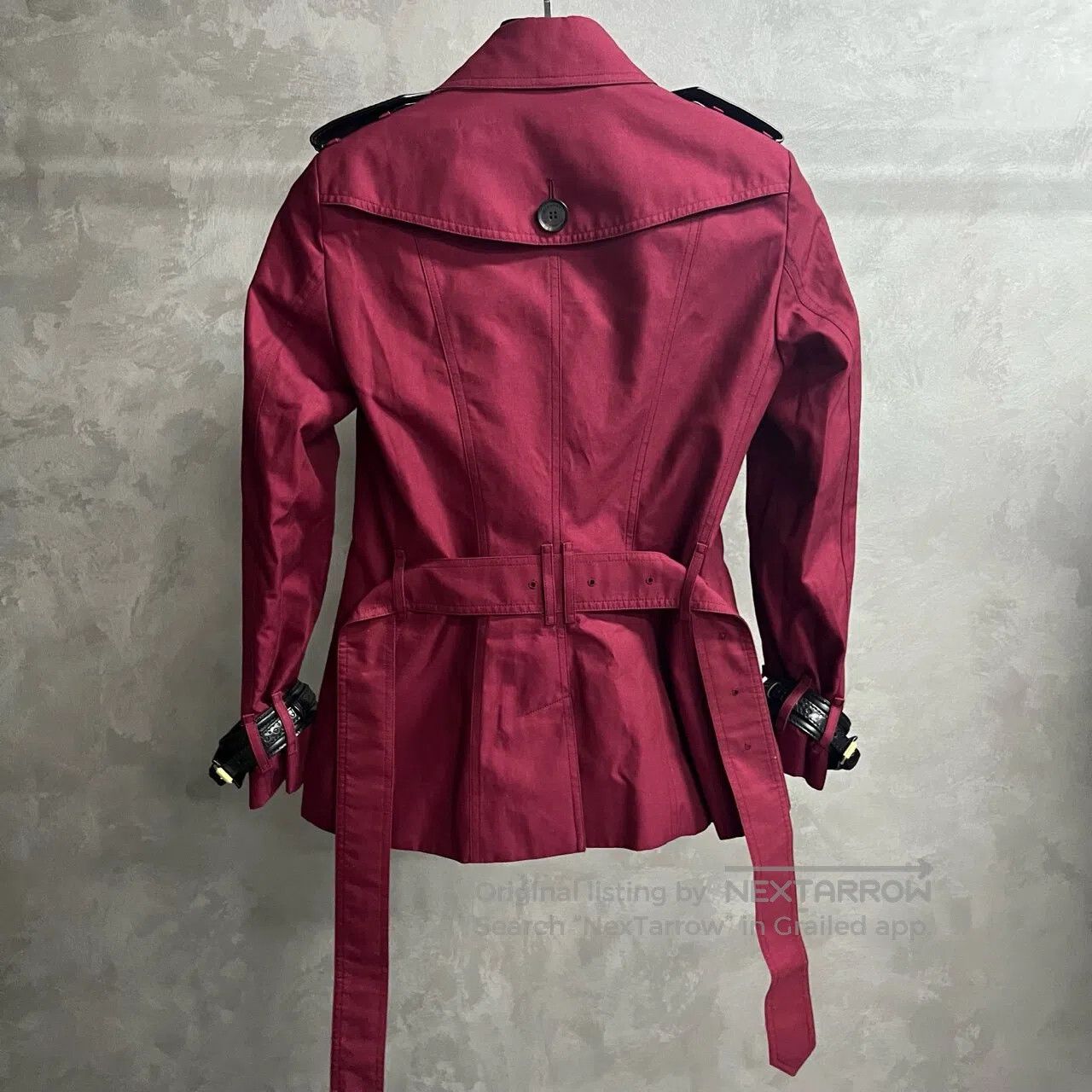 Burberry Burberry Brown solid-color coat with high collar and long Size XS / US 0-2 / IT 36-38 - 5 Thumbnail