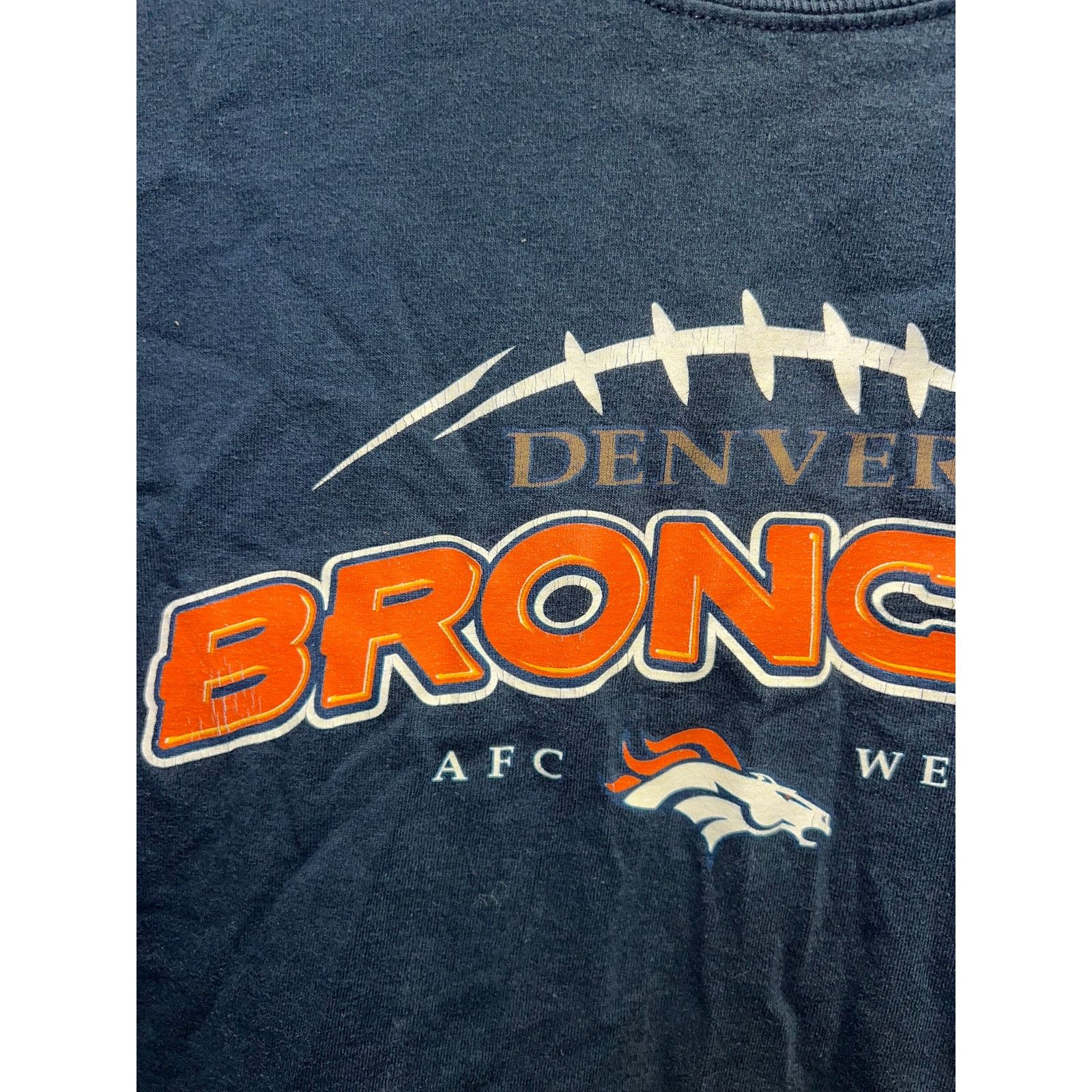 NFL Denver Broncos Shirt NFL West Football Blue Faded Shirt XL Size US XL / EU 56 / 4 - 4 Thumbnail