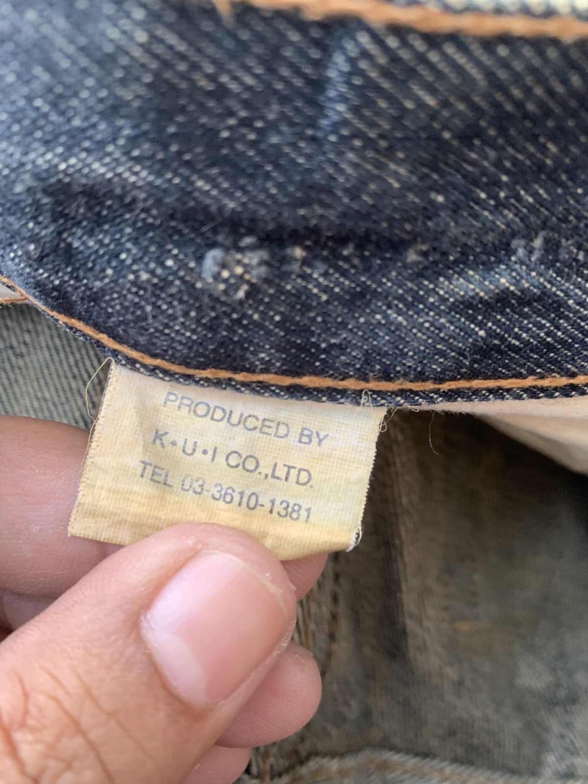 Vintage Distressed K.U.I Rusty jeans. Size US 31 - 6 Thumbnail