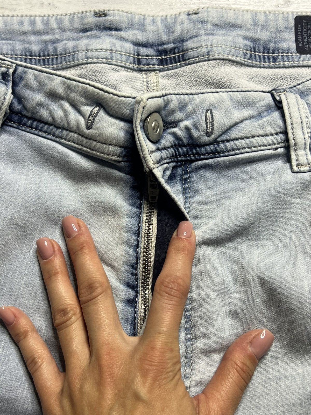 Diesel Rare Vintage Denim Pants Diesel Luxury Avant-Garde Style Y2K Size US 32 / EU 48 - 5 Thumbnail