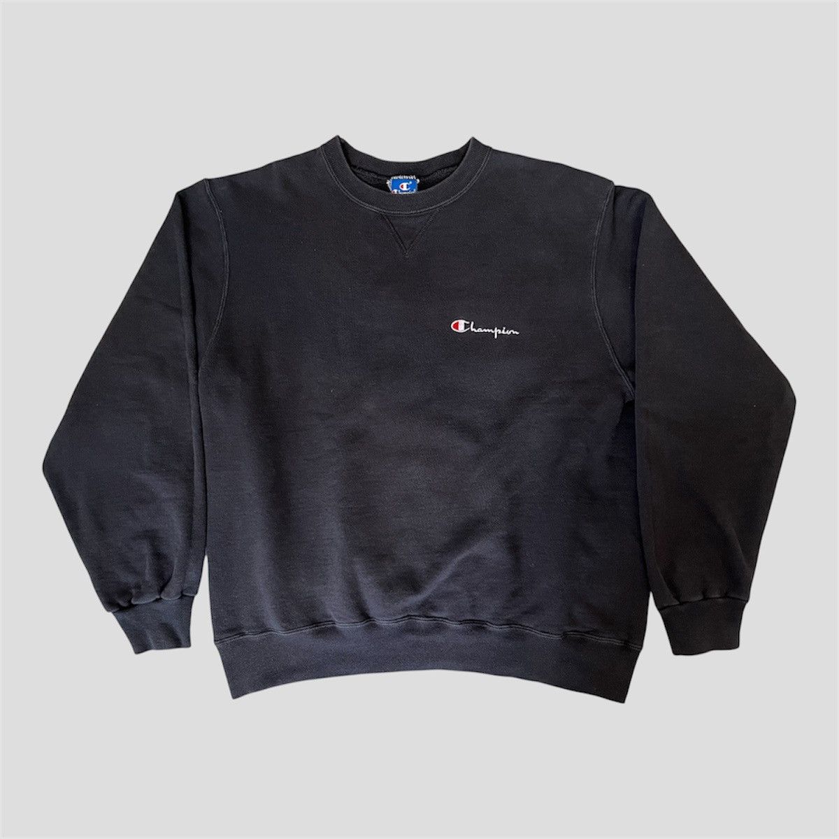 Champion 90s Vintage Champion crewneck sweatshirt Black - Made in USA Size US XL / EU 56 / 4 - 3 Thumbnail