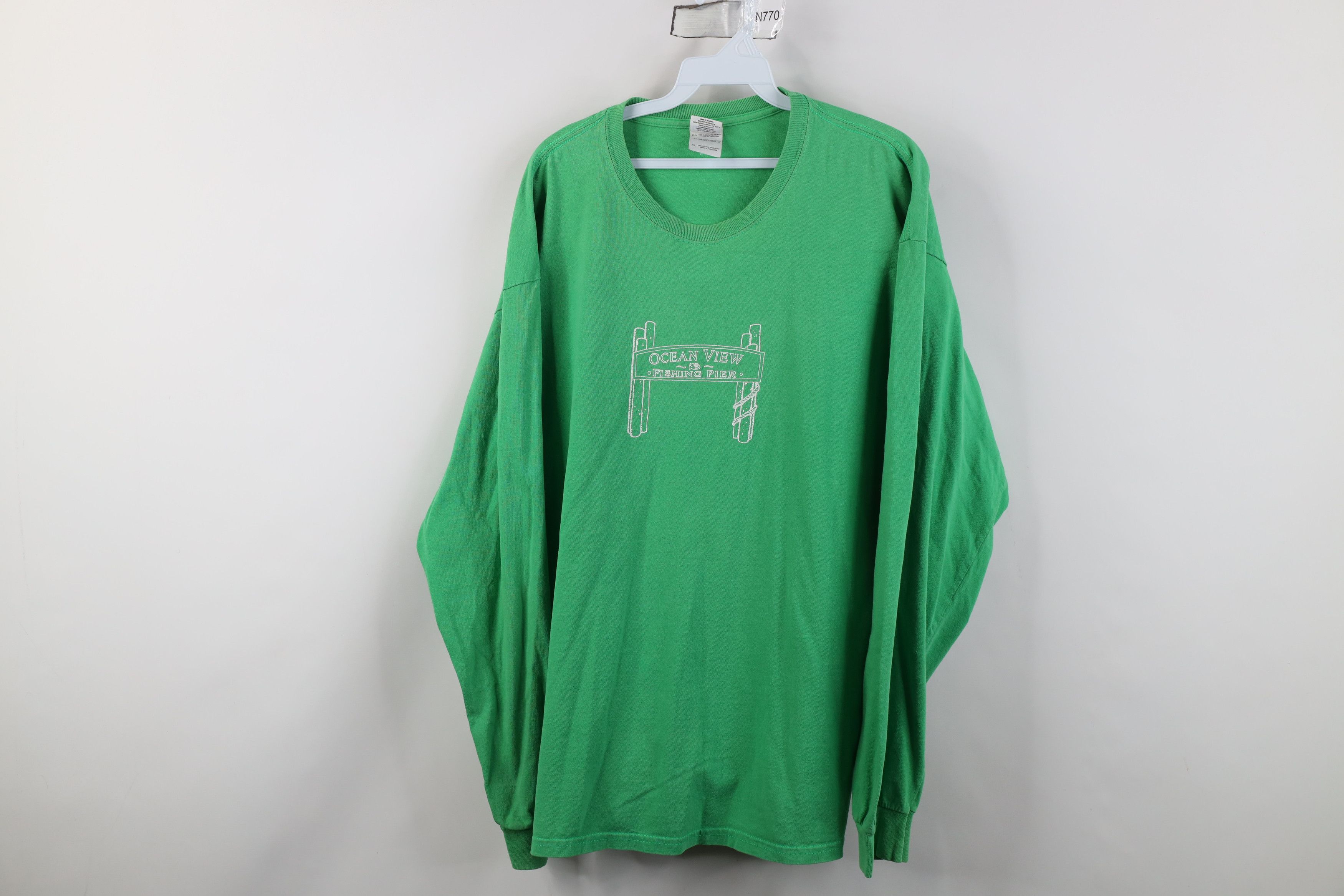 Vintage Vintage 90s Y2K Streetwear Ocean Pier Long Sleeve T-Shirt Size US XL / EU 56 / 4 - 1 Thumbnail