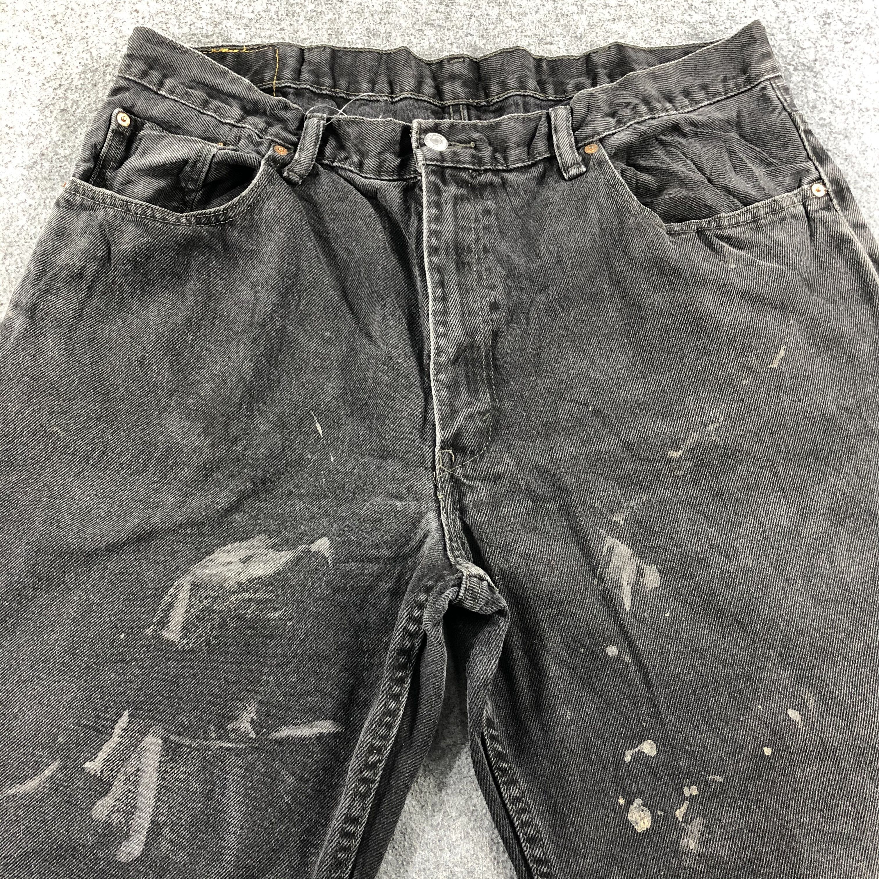 Levi's Vintage Faded Black Levis 550 Jeans-J2673 Size US 38 / EU 54 - 3 Thumbnail