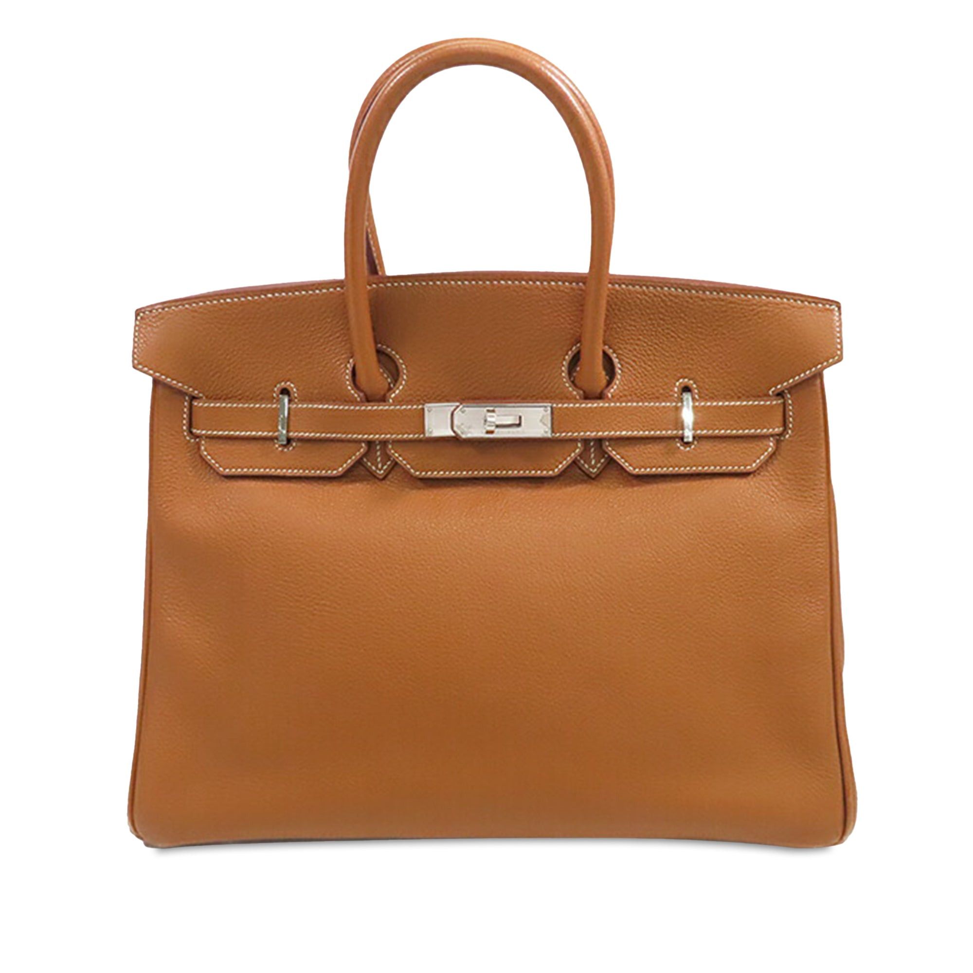 Hermes Hermès Togo Birkin Retourne 35 Brown Size ONE SIZE - 1 Thumbnail