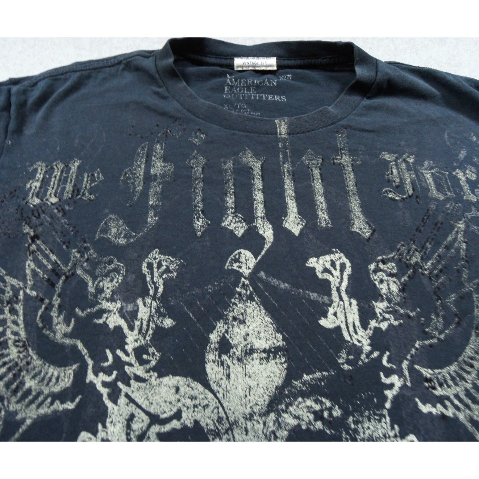 American Eagle Outfitters VINTAGE American Eagle Outfitters Shirt Mens XLarge Black Grunge Goth Skate Size US XL / EU 56 / 4 - 4 Thumbnail