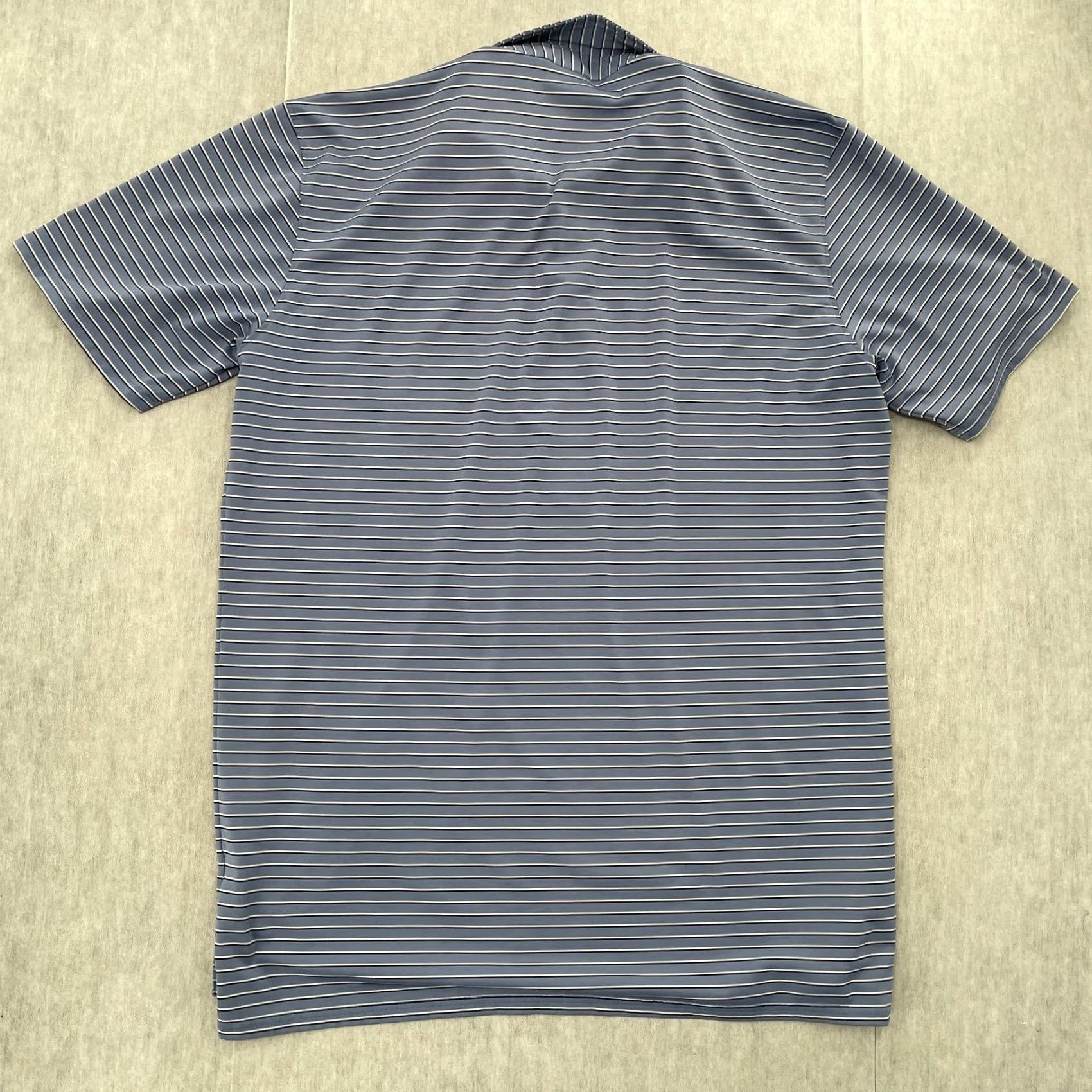 Vintage Holderness & Bourne Polo Adult Large Blue The Sutton Diamond Run Golf Club Shirt Polo Blue Striped Logo Embroidered Men Mens Golf Size US L / EU 52-54 / 3 - 4 Thumbnail