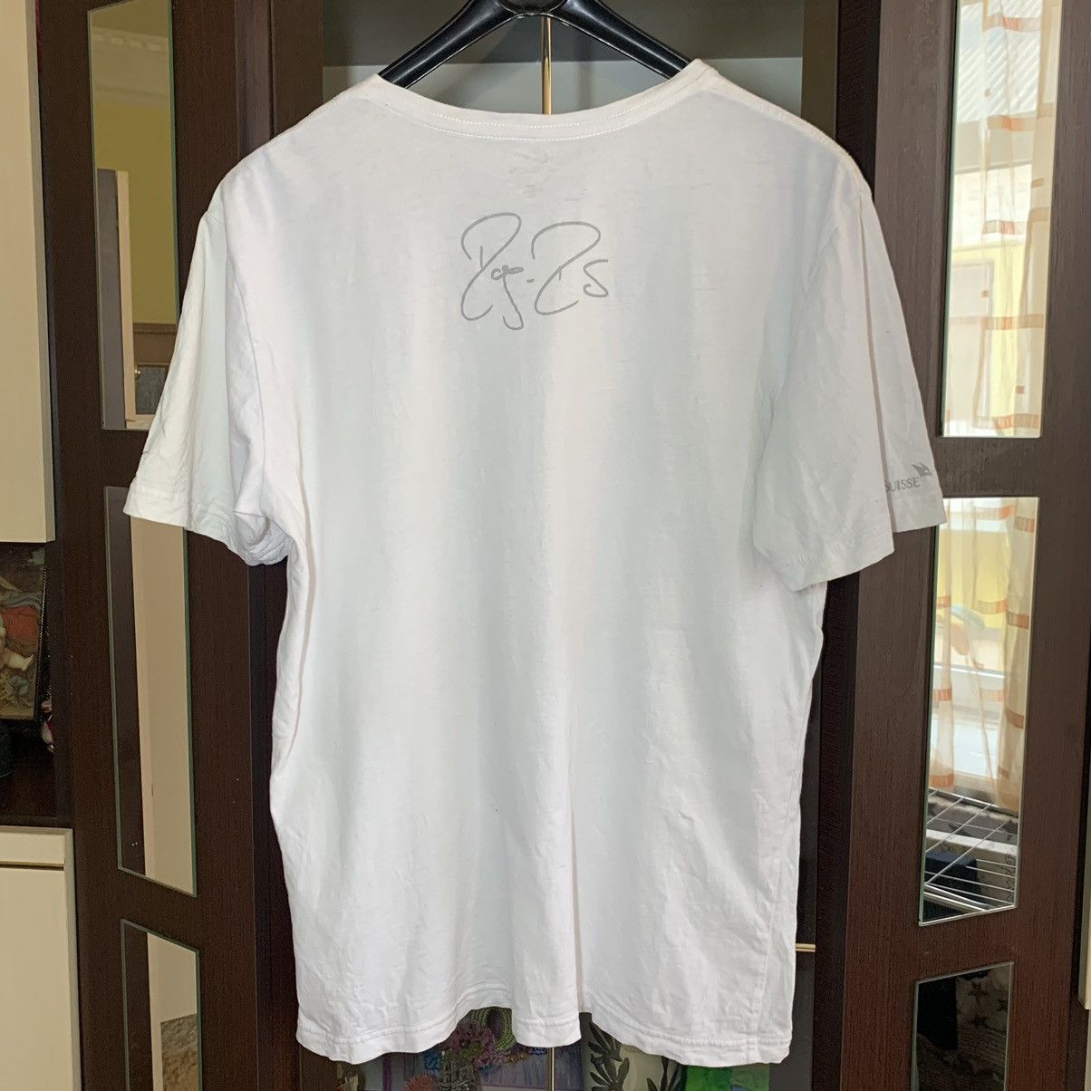 Other Vintage 00s Roger Federer Nike Autograph tee Tennis White Size US L / EU 52-54 / 3 - 7 Thumbnail