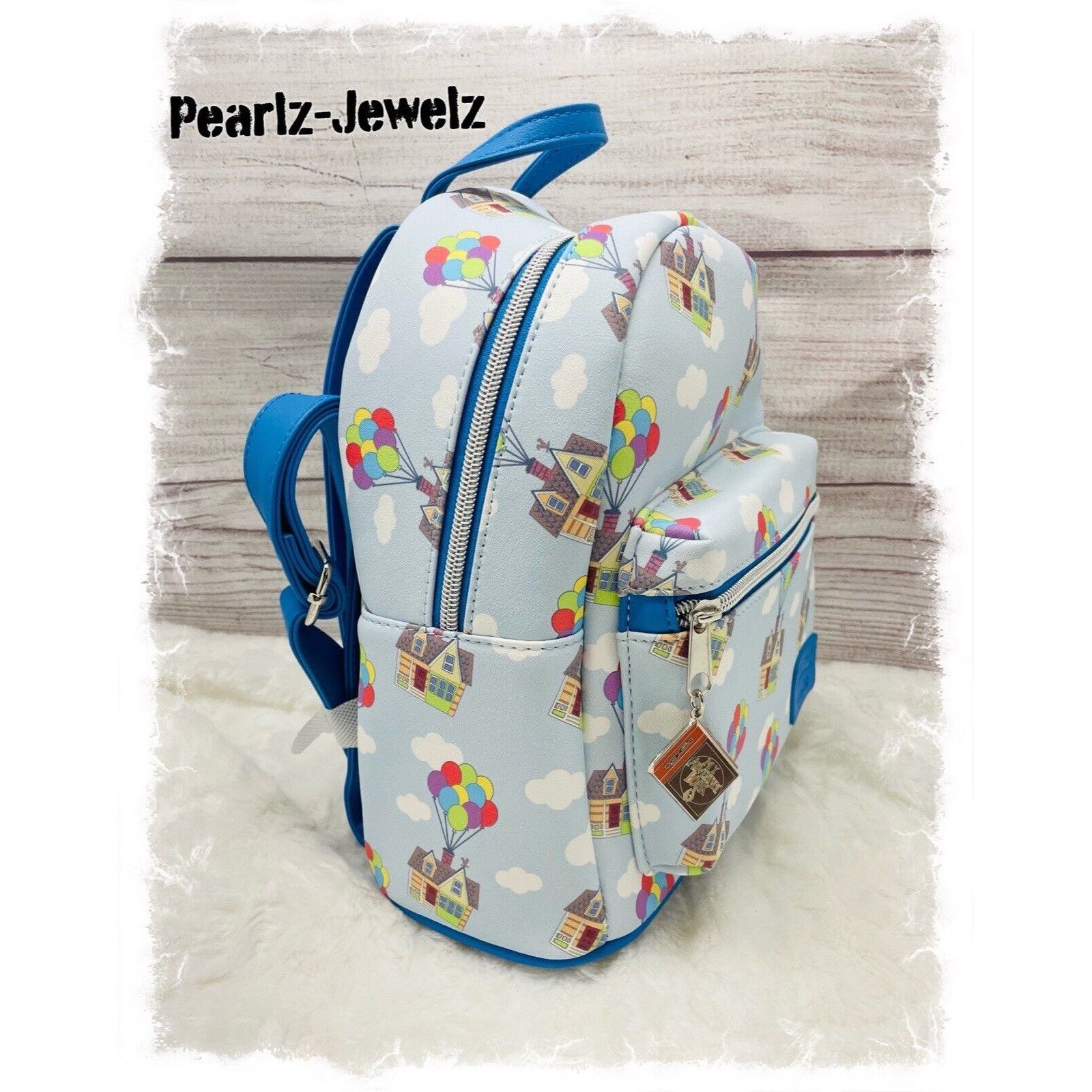Disney Loungefly Pixar UP House Balloons Clouds Allover Print AOP M Size ONE SIZE - 2 Thumbnail