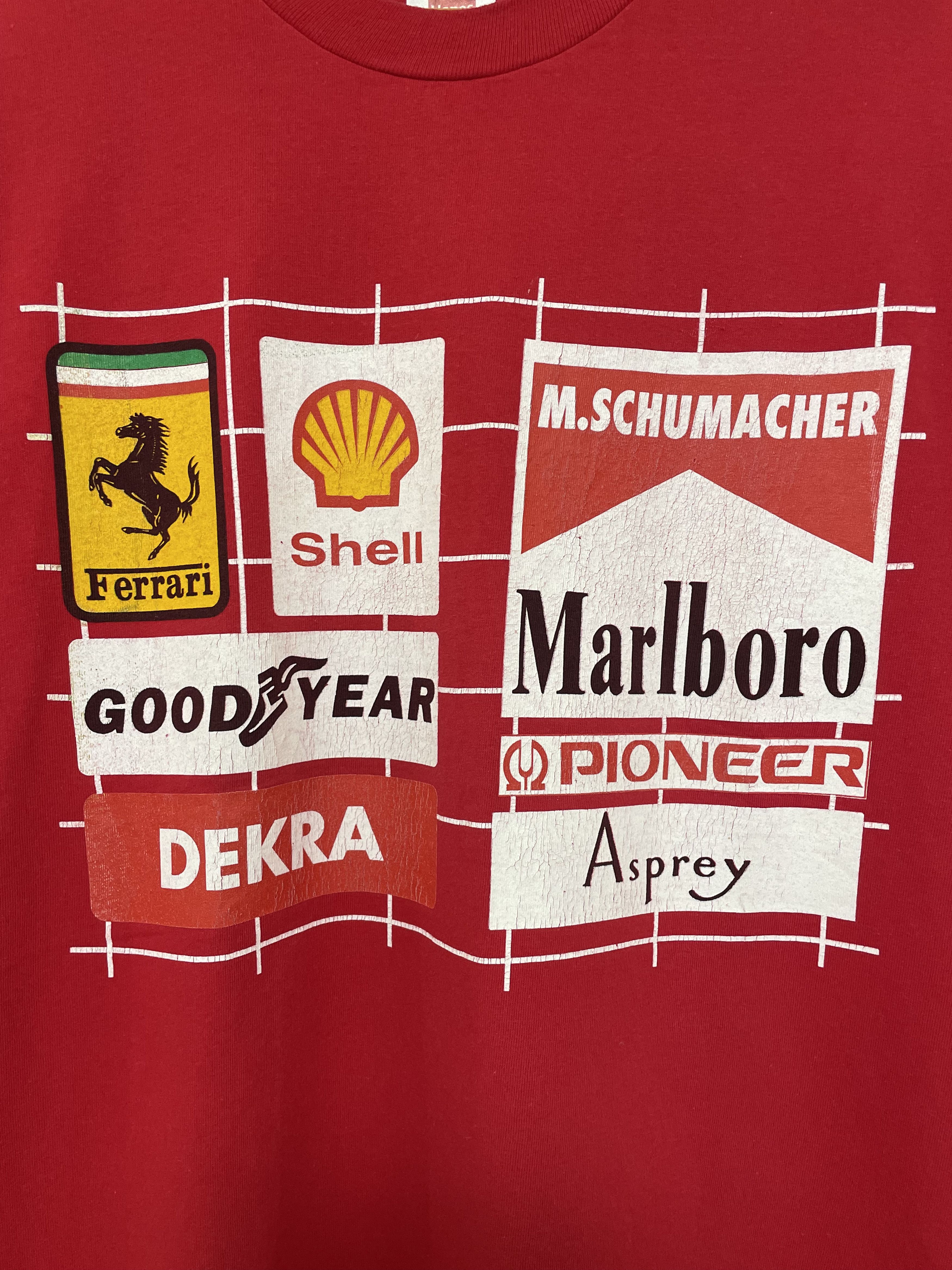 Ferrari Ferrari Marlboro M. Schumacher Vintage T-Shirt Tee F1 Racing Size US XL / EU 56 / 4 - 8 Thumbnail