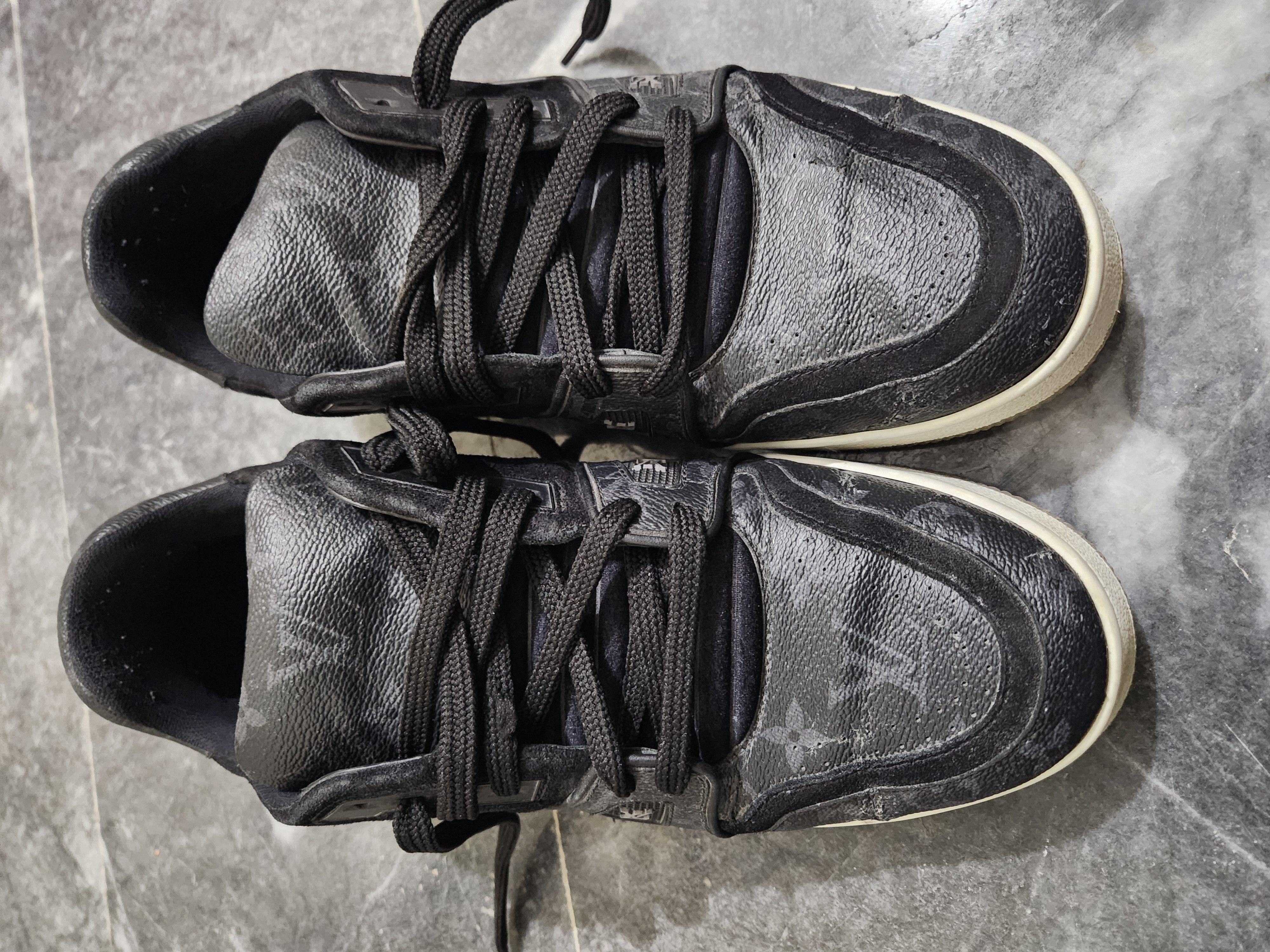 Louis Vuitton Louis Vuitton LV Trainer Sneakers – Black (Monogram Sole) Size US 8.5 / EU 41-42 - 2 Thumbnail