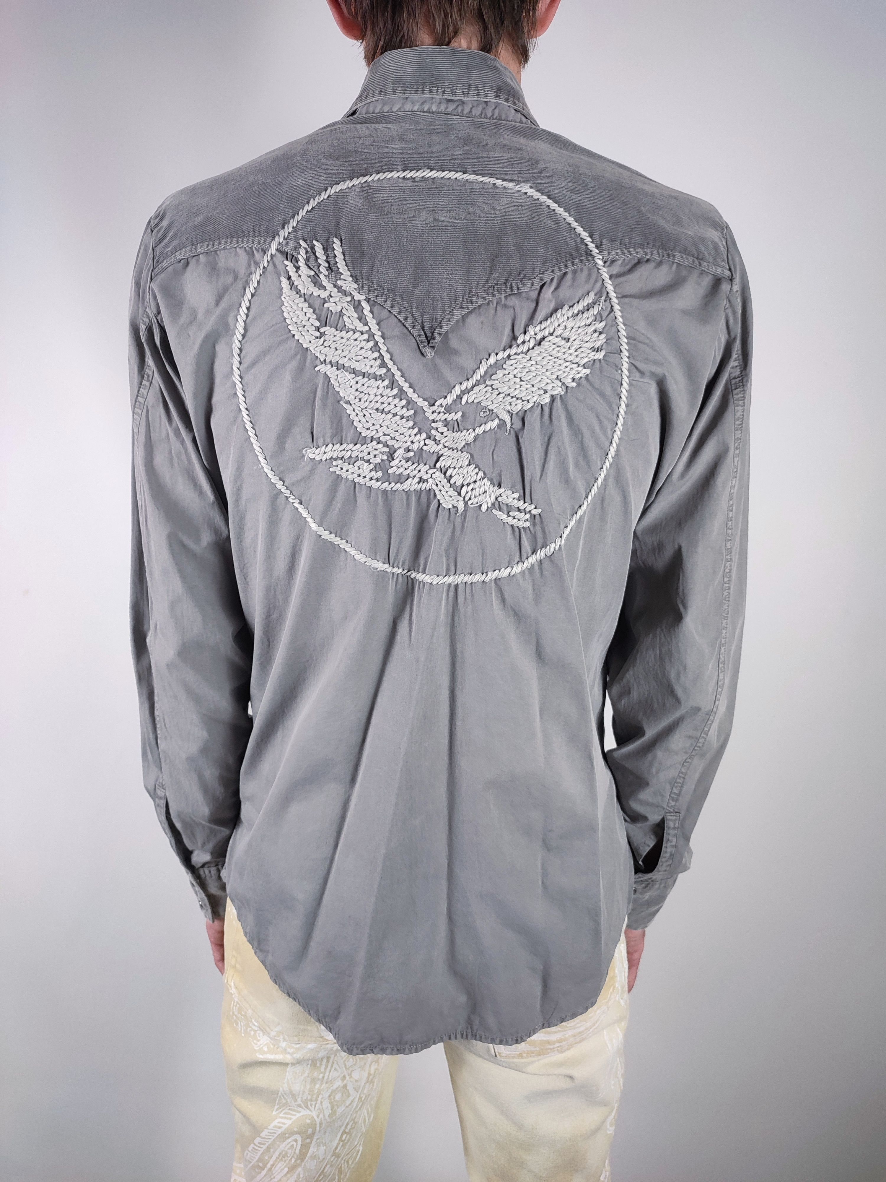 Diesel Diesel Corduroy Embroidered Eagle Shirt Size US L / EU 52-54 / 3 - 1 Thumbnail