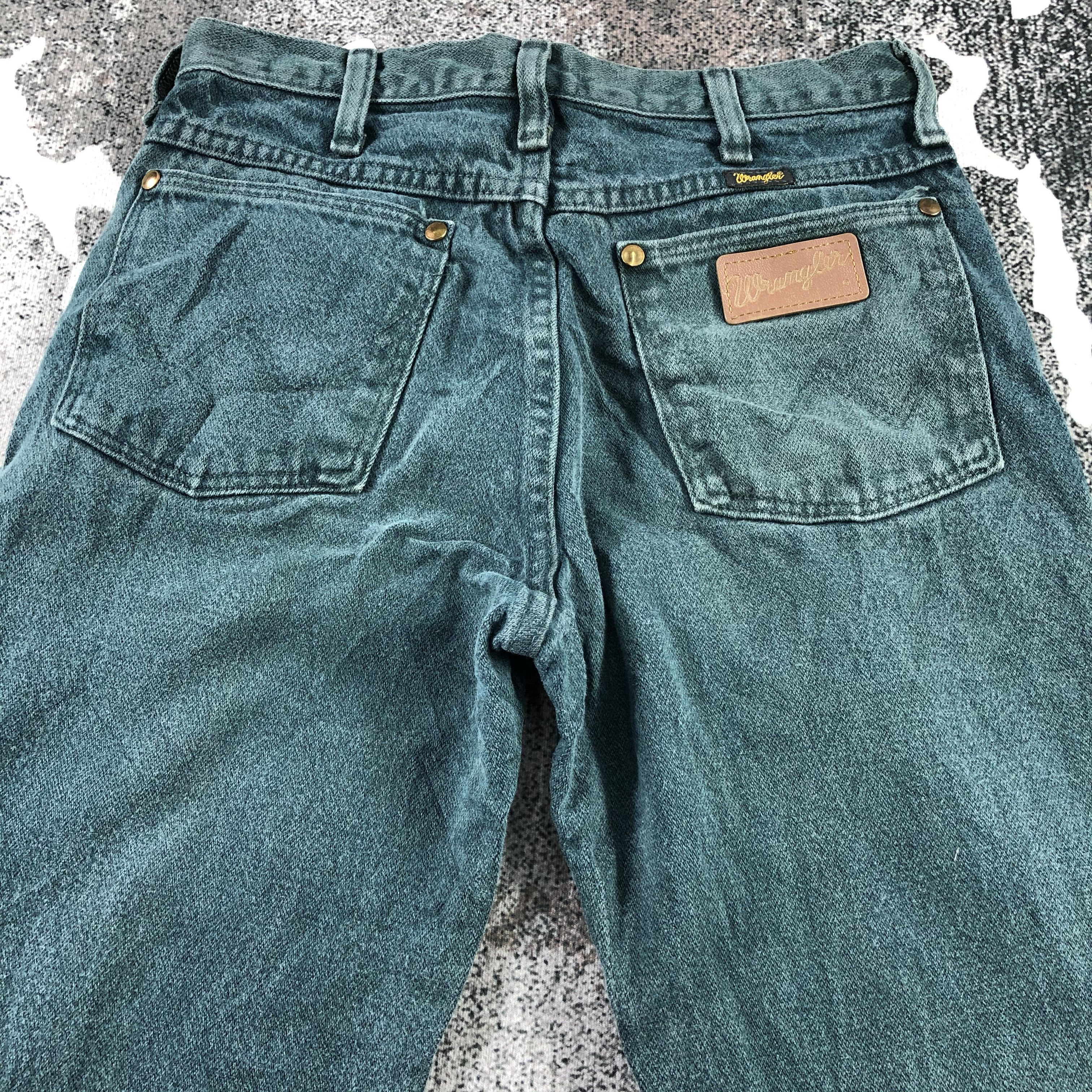 Wrangler Vintage Wrangler Jeans Faded Green Denim KJ1379 Size US 28 / EU 44 - 4 Thumbnail