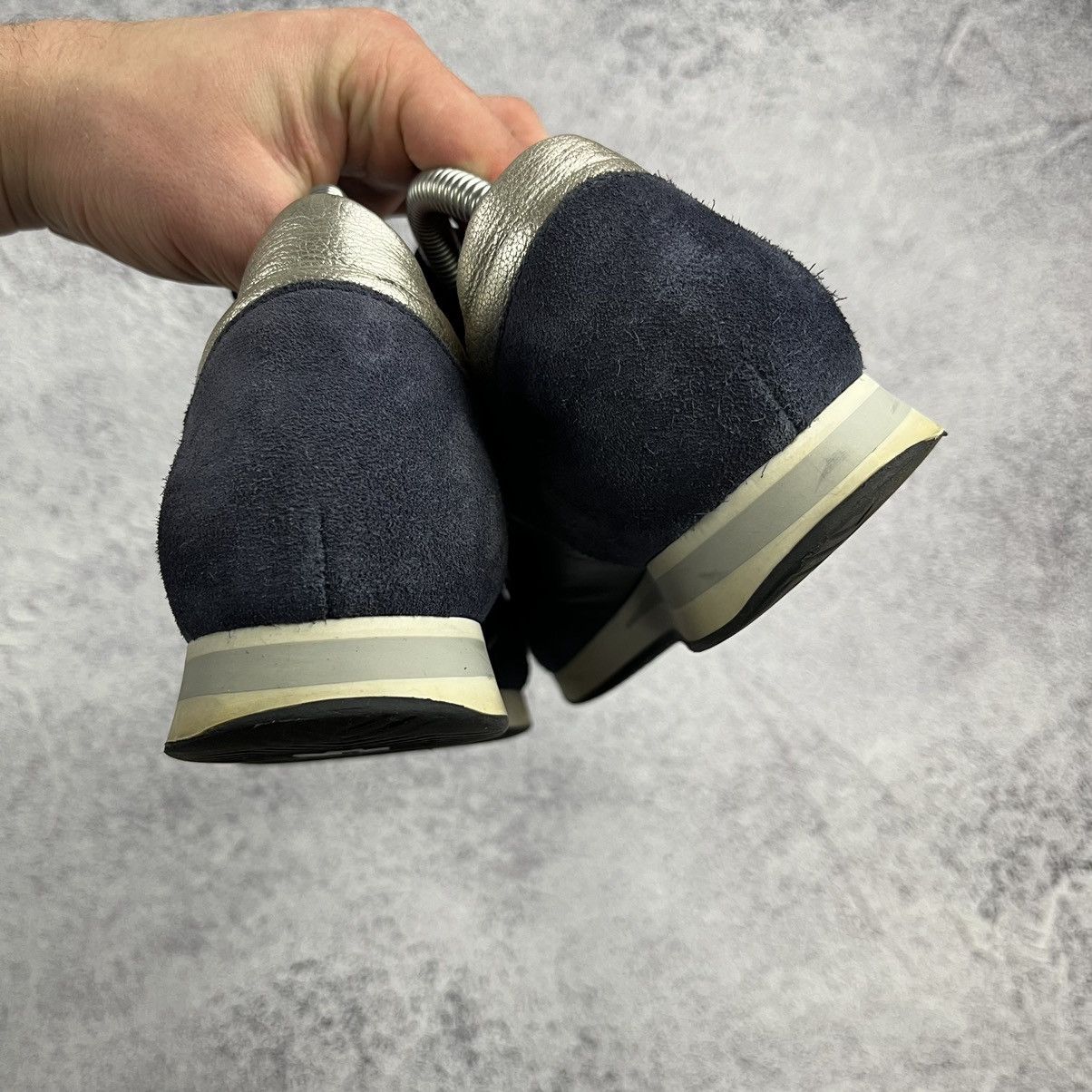 Designer × Philippe Model Philippe Model sneakers spry blue silver 38 luxury Size US 7.5 / IT 37.5 - 8 Thumbnail