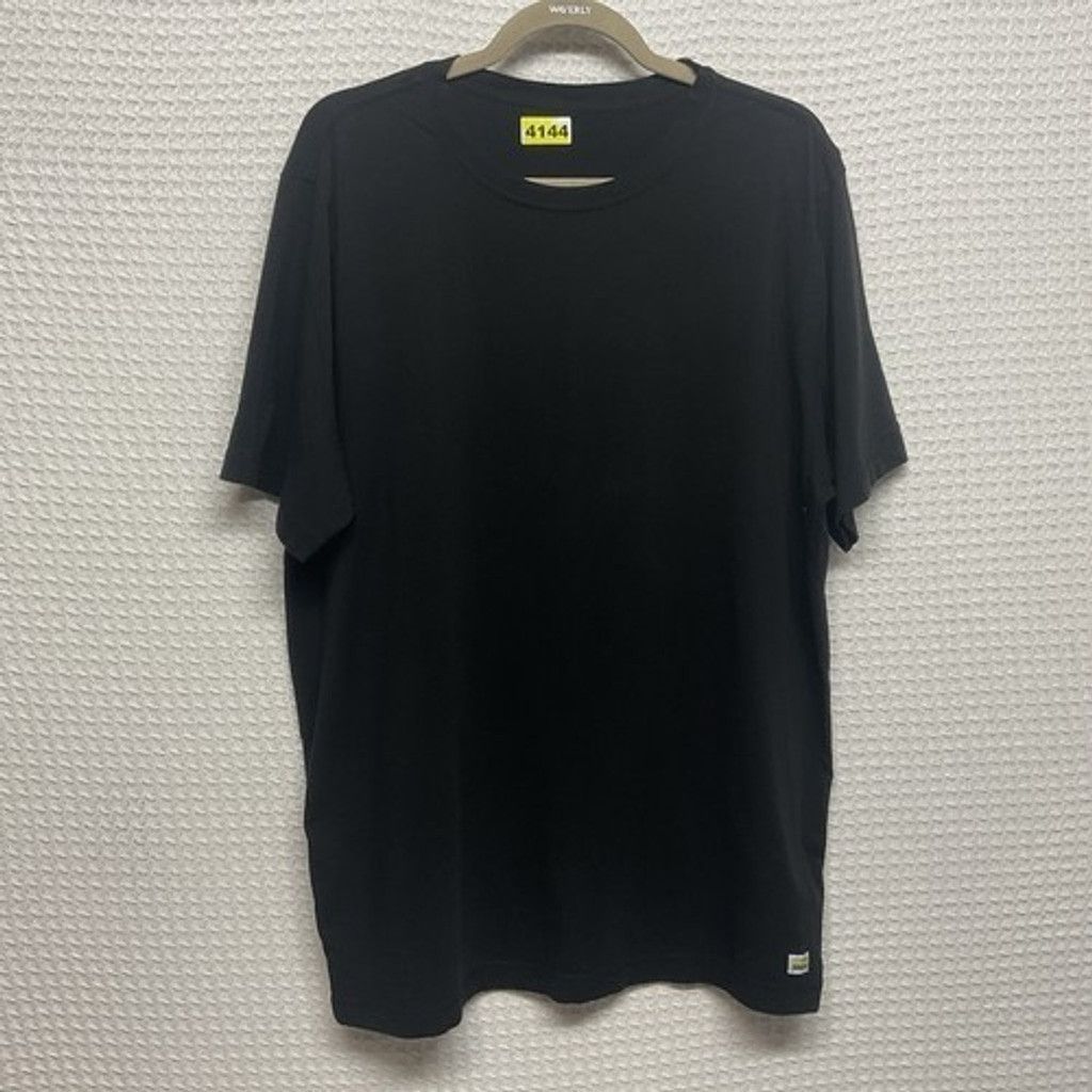 Vuori Vuori Tuvalu Black Cotton Blend Short Sleeve T-Shirt Men XL Size US XL / EU 56 / 4 - 7 Thumbnail