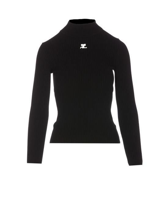 Courreges COURREGES Women Sweater PERMPU022FI0001 9999 Black Size S / US 4 / IT 40 - 1 Thumbnail