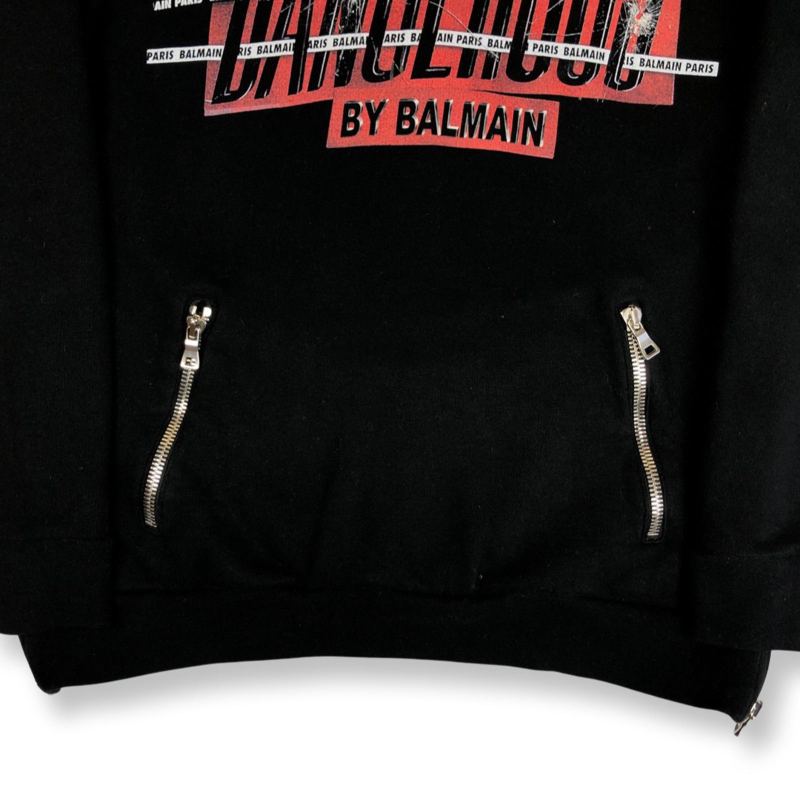 Balmain Balmain Dengerous Logo Biker Hoodie Size US M / EU 48-50 / 2 - 4 Thumbnail
