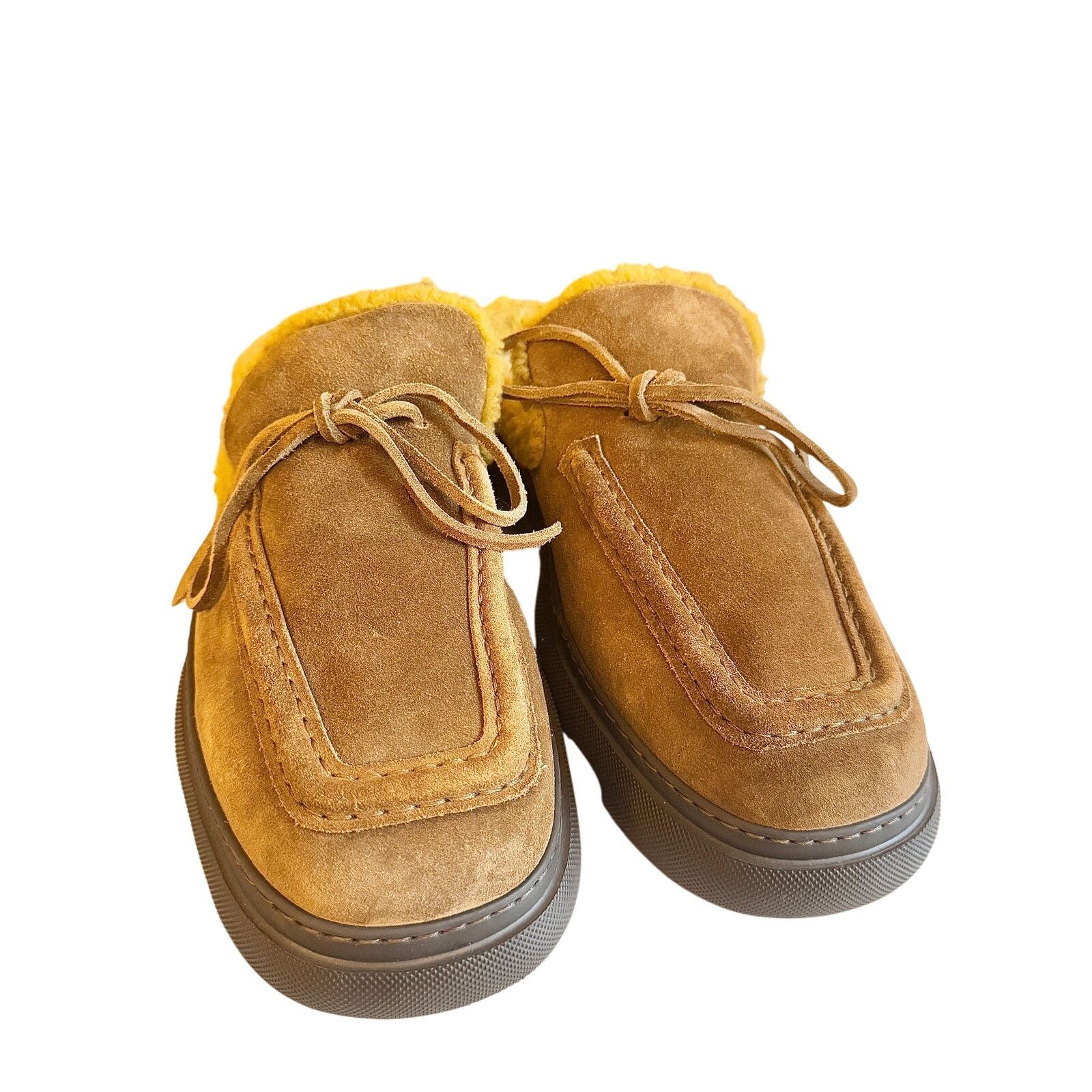 Burberry Burberry *NEW* Stony Suede & Shearling Wood Mules Size US 11 / EU 44 - 7 Thumbnail