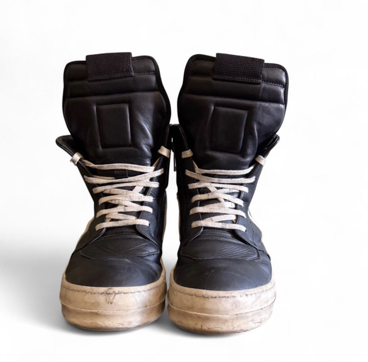 Rick Owens Rick Owens “ss16” Milk n Black Geo baskets Size US 9 / EU 42 - 2 Thumbnail