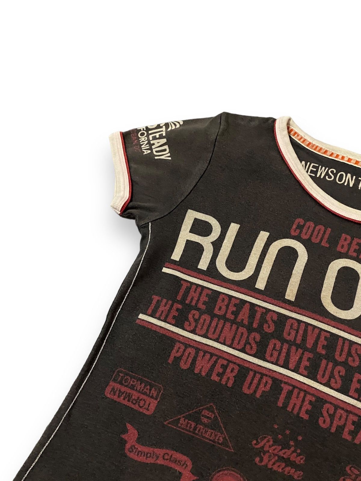 Japanese Brand JAPAN NEWSON THE WORLD VACANCY RINGER TEE Size S / US 4 / IT 40 - 4 Thumbnail