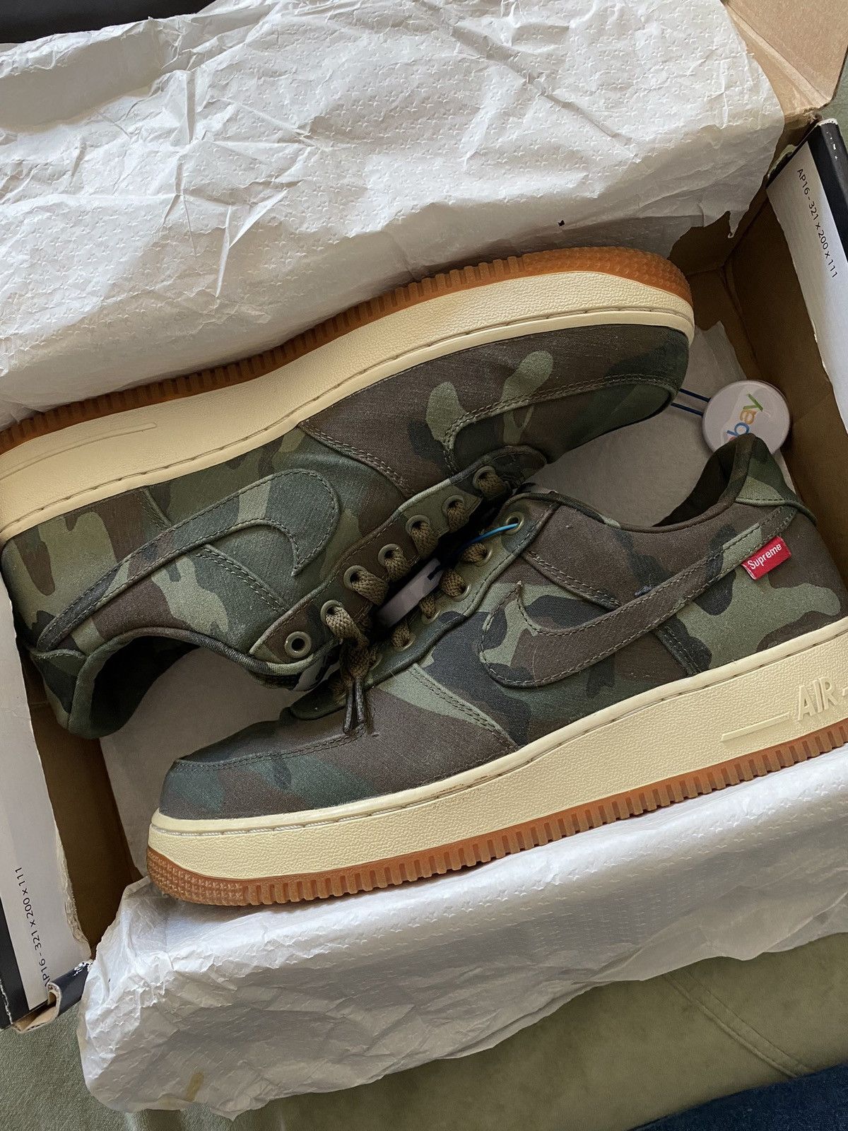 Supreme Nike Air Force Camo Canvas