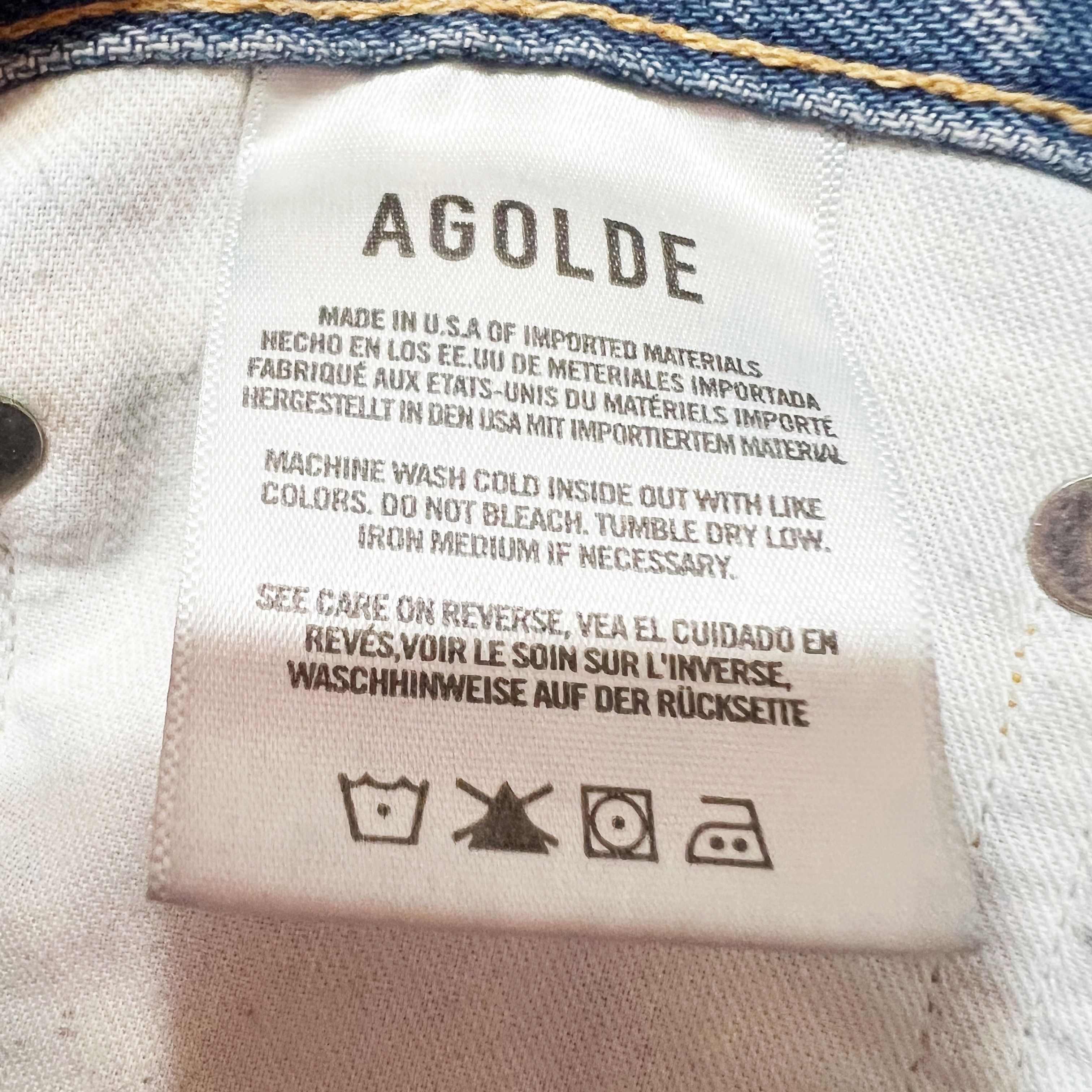 Agolde Agolde Women's 90s Mid Rise Loose Fit Size 27" / US 4 / IT 40 - 3 Thumbnail